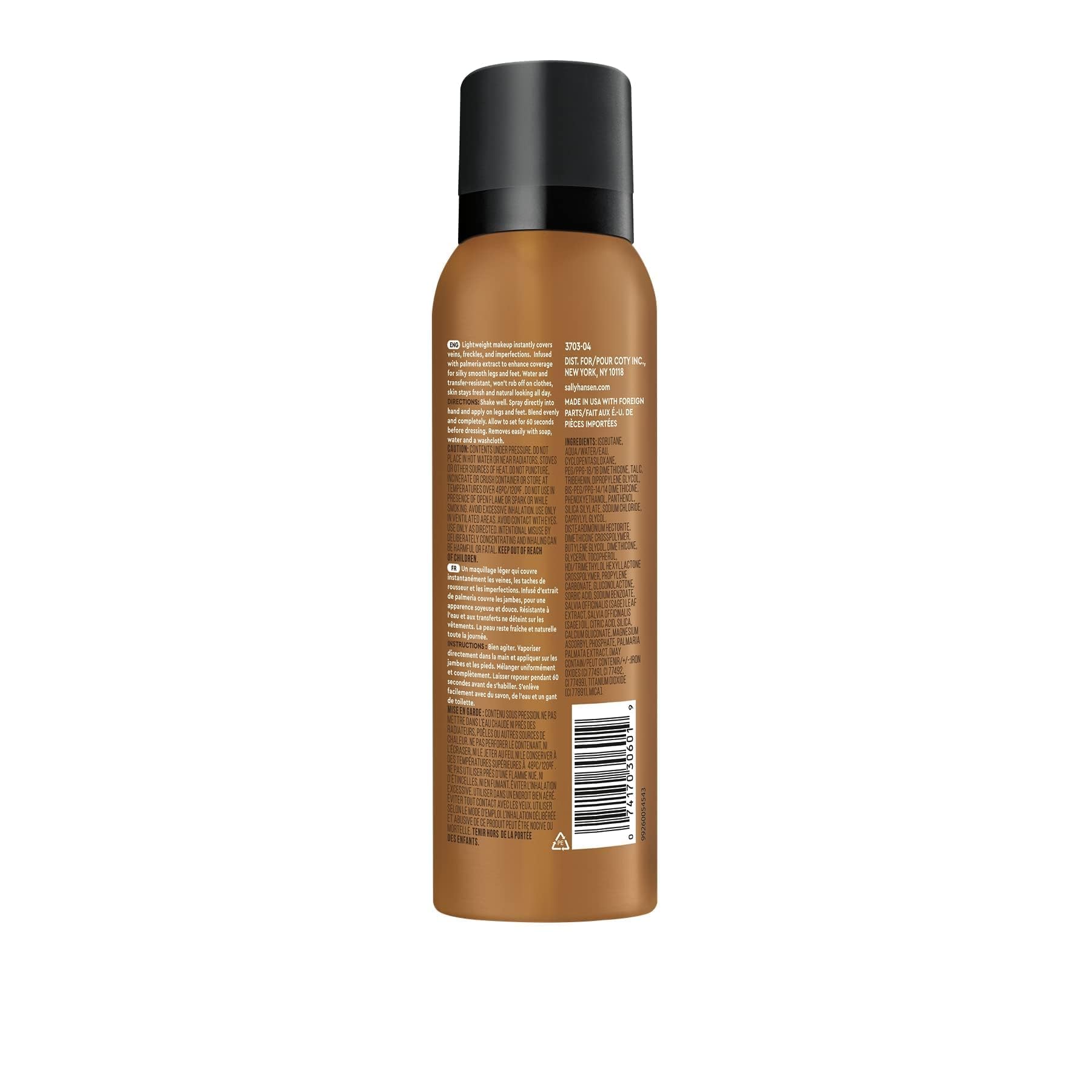 Foto 5 pulgar | Maquillaje En Aerosol Para Piernas Sally Hansen Airbrush Legs Deep Glow - Venta Internacional.