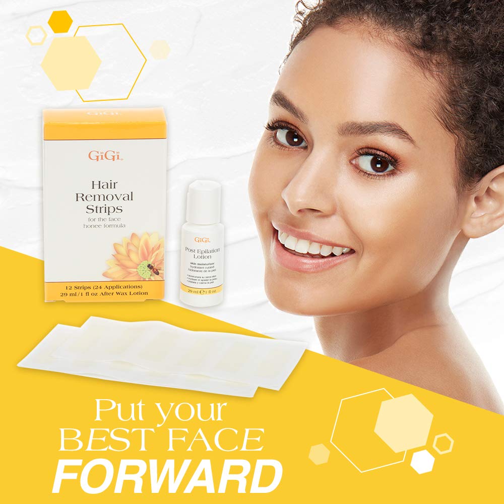 Foto 2 | Tiras Depilatorias Gigi Para Rostro Con Miel Multiusos X12 - Venta Internacional.
