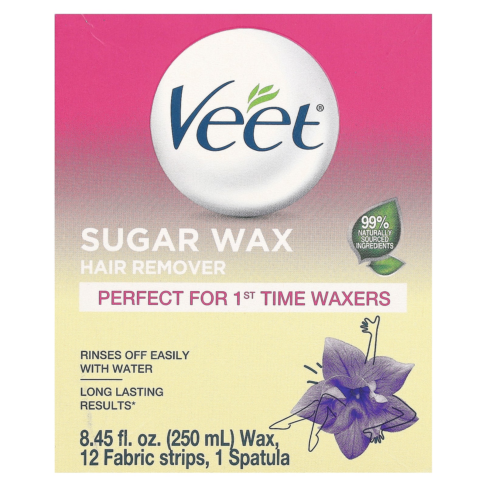 Foto 3 pulgar | Depilador Con Cera De Azúcar Veet Essential Oils Floral Vanilla - Venta Internacional.
