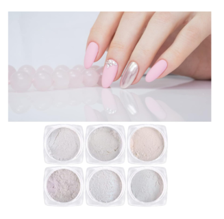 Foto 5 | Polvo Para Uñas Efecto Aurora Decoración + Aplicador 6 Piezas Varios Efectos