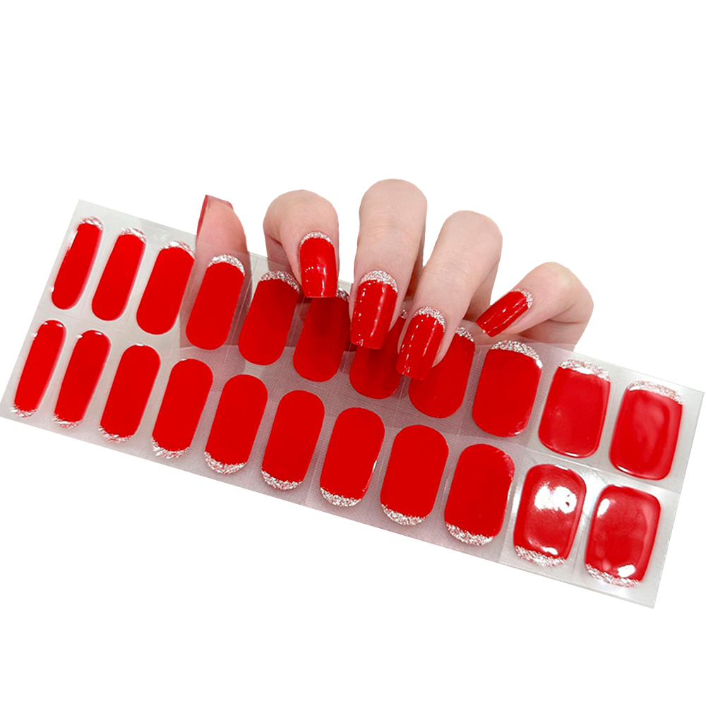 Uñas Semicuradas Uv Color Red Sexy