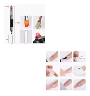 Foto 2 | Kit De Polygel Completo De Uñas Con Lámpara Uv 11 Pcs