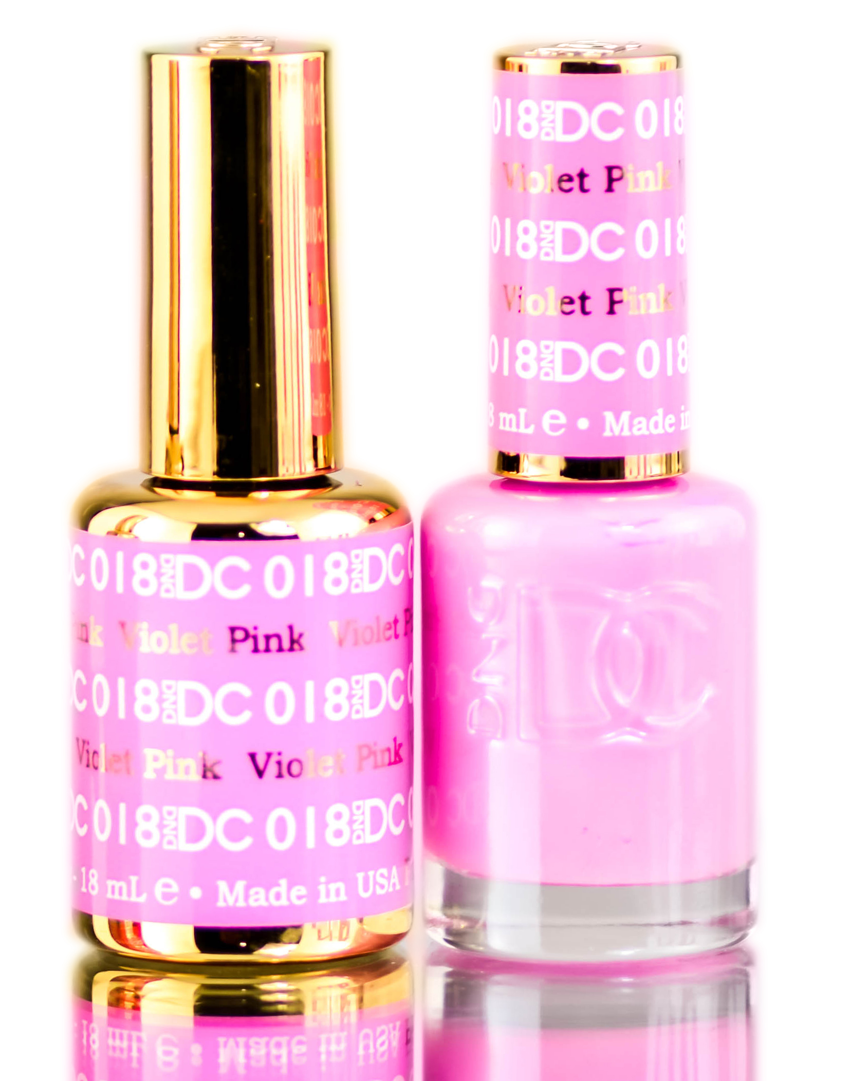 Esmalte En Gel Duo Dnd Dc Pinks 0,5 Oz + Esmalte De Uñas 0,5 Oz - Venta Internacional.