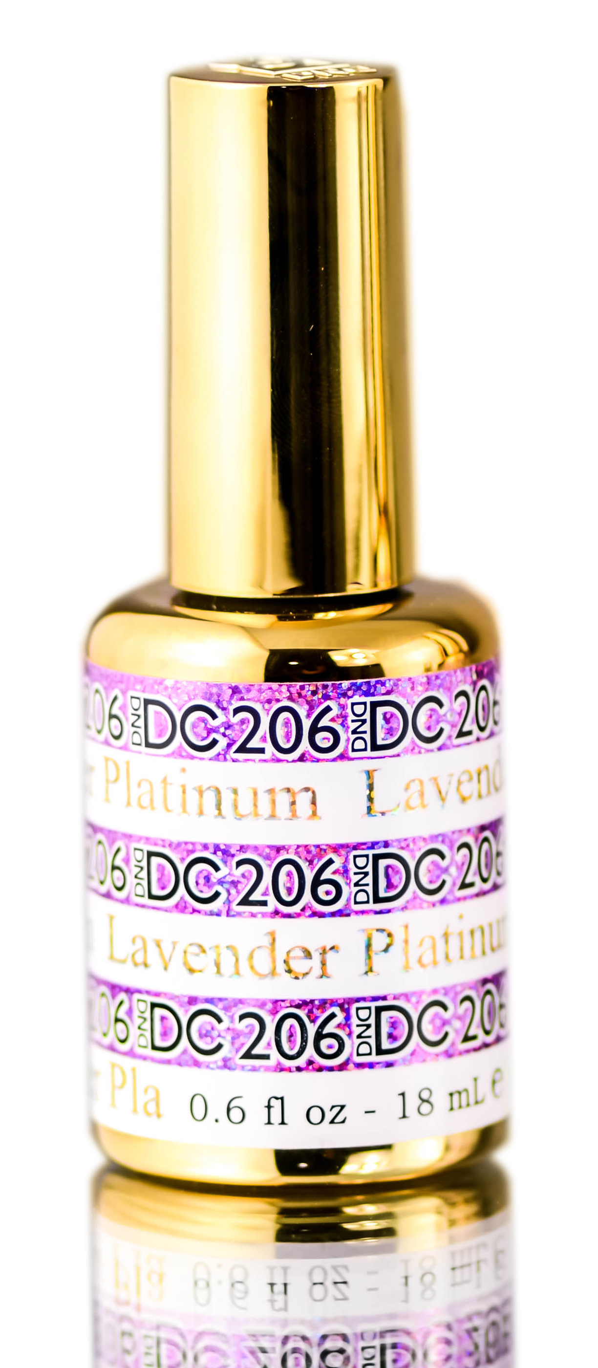 Esmalte En Gel Dnd Dc Platinum Glitter Lavender Platinum (206) - Venta Internacional.