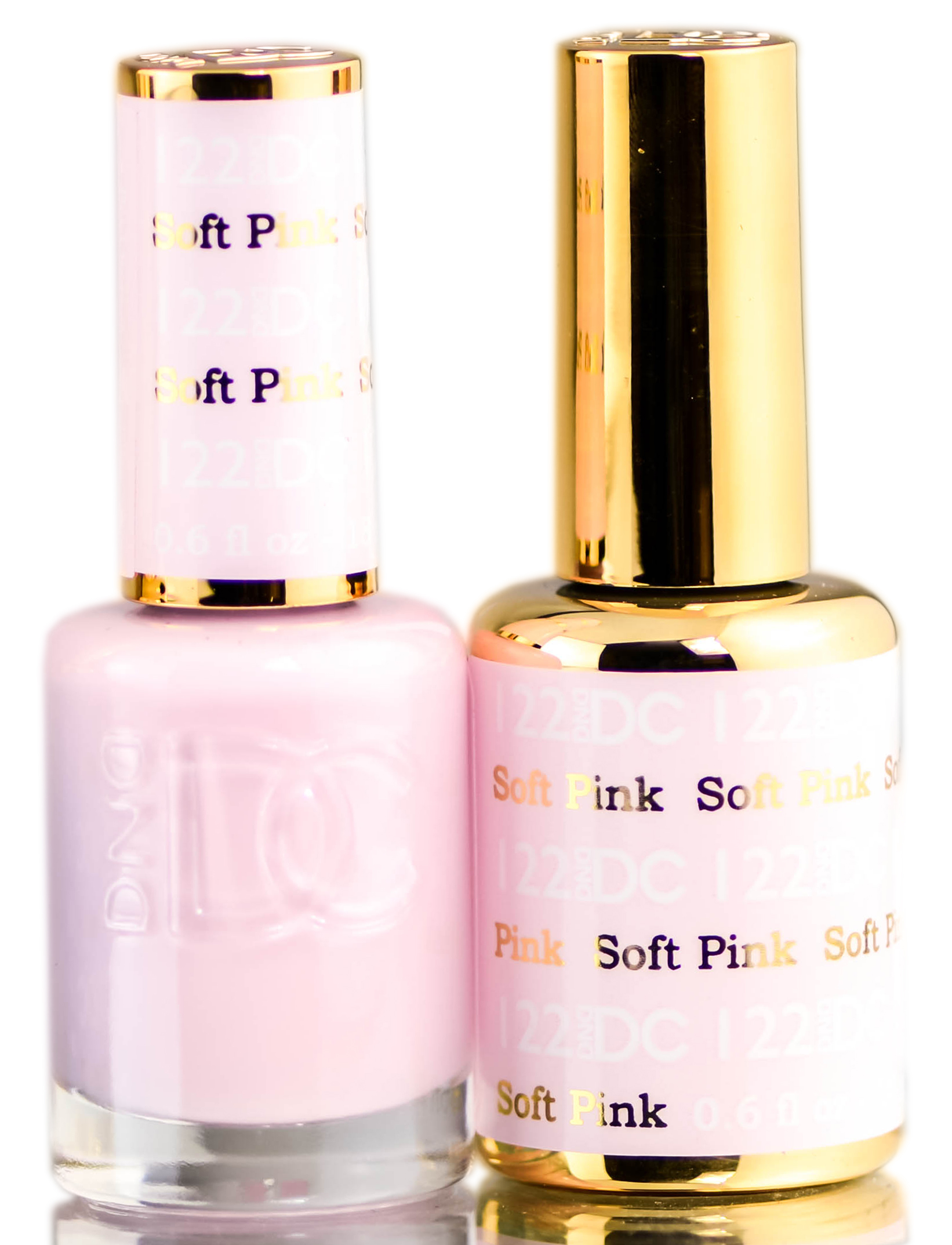 Esmalte En Gel Duo Dnd Dc Pinks 0,5 Oz + Esmalte De Uñas 0,5 Oz - Venta Internacional.