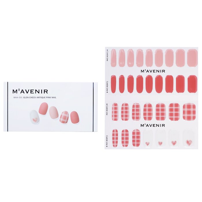 Pegatinas para Uñas Mavenir Glen Check Rosa Envejecido - Venta Internacional