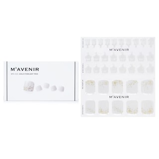 Foto 1 | Pegatinas para Uñas Mavenir White With Gold Starlight Pedi - Venta Internacional