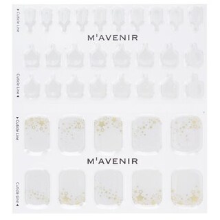 Foto 3 | Pegatinas para Uñas Mavenir White With Gold Starlight Pedi - Venta Internacional