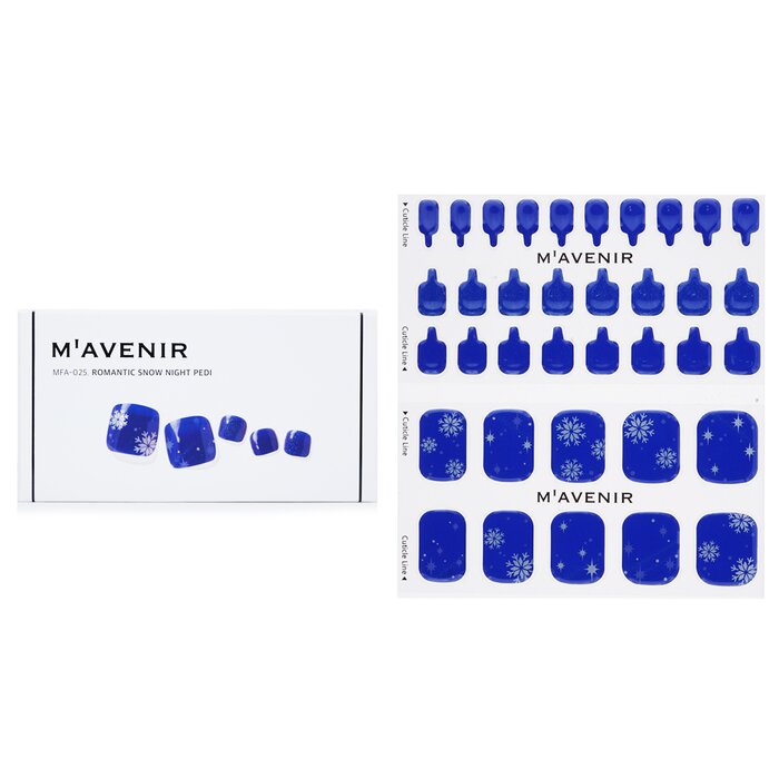 Pegatinas para Uñas Mavenir Romantic Snow Night Pedi Blue - Venta Internacional