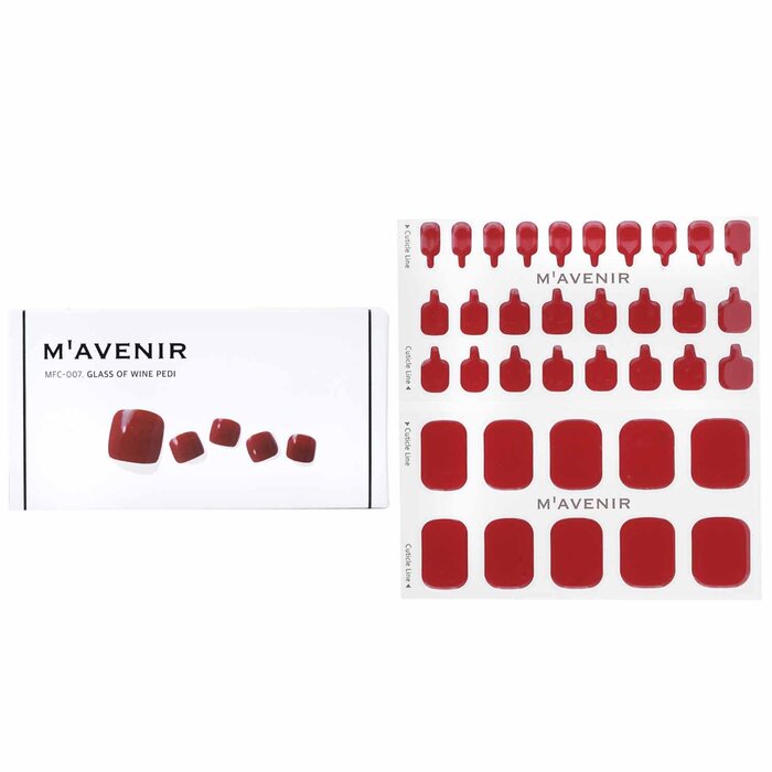 Pegatinas para Uñas Mavenir Glass Of Wine Pedi Red - Venta Internacional