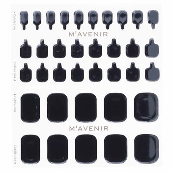 Foto 4 pulgar | Pegatinas para Uñas Mavenir Classic Black Pedi Quality - Venta Internacional