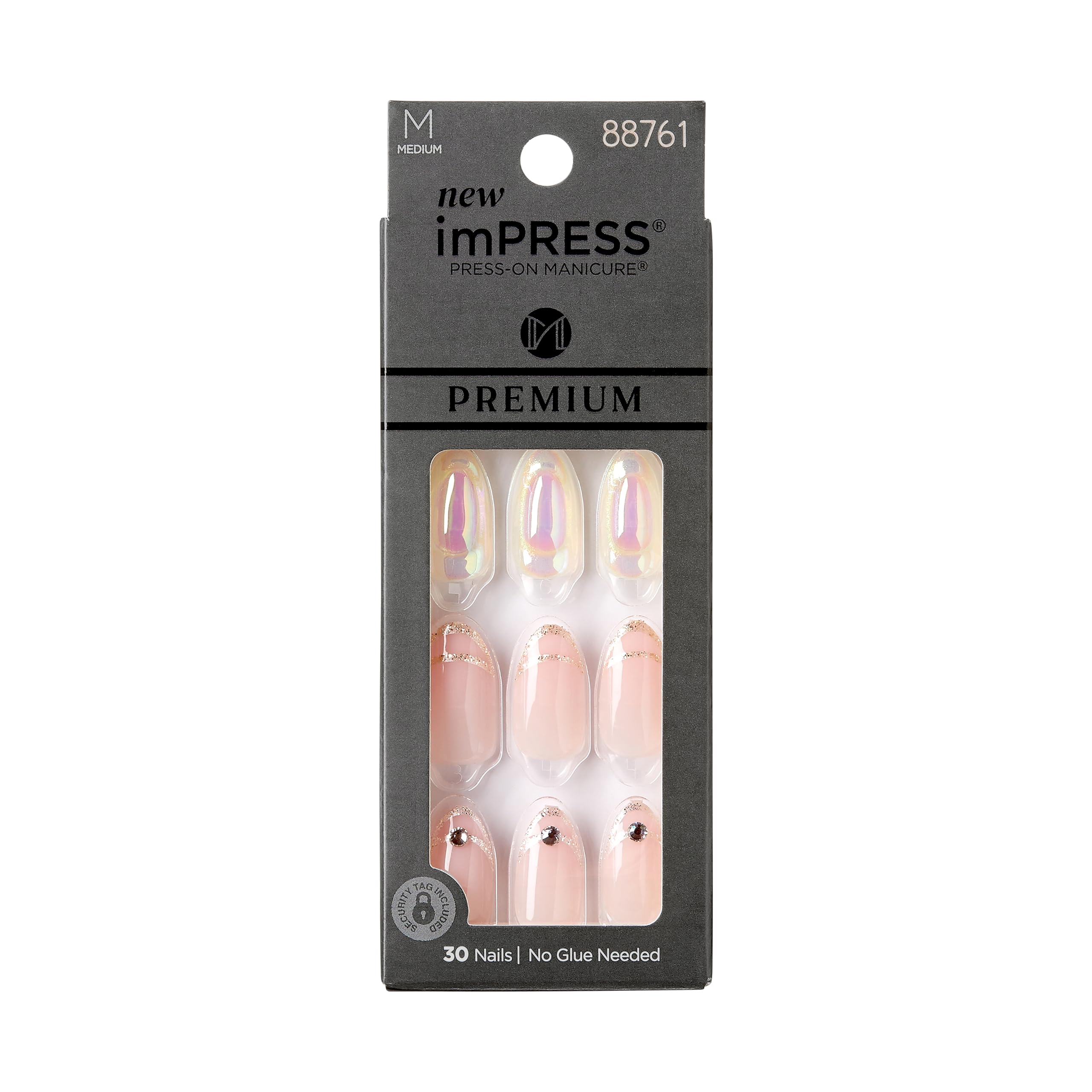 Foto 2 pulgar | Press On Nails Impress «all My Love» En Forma De Almendra Rosa - Venta Internacional.