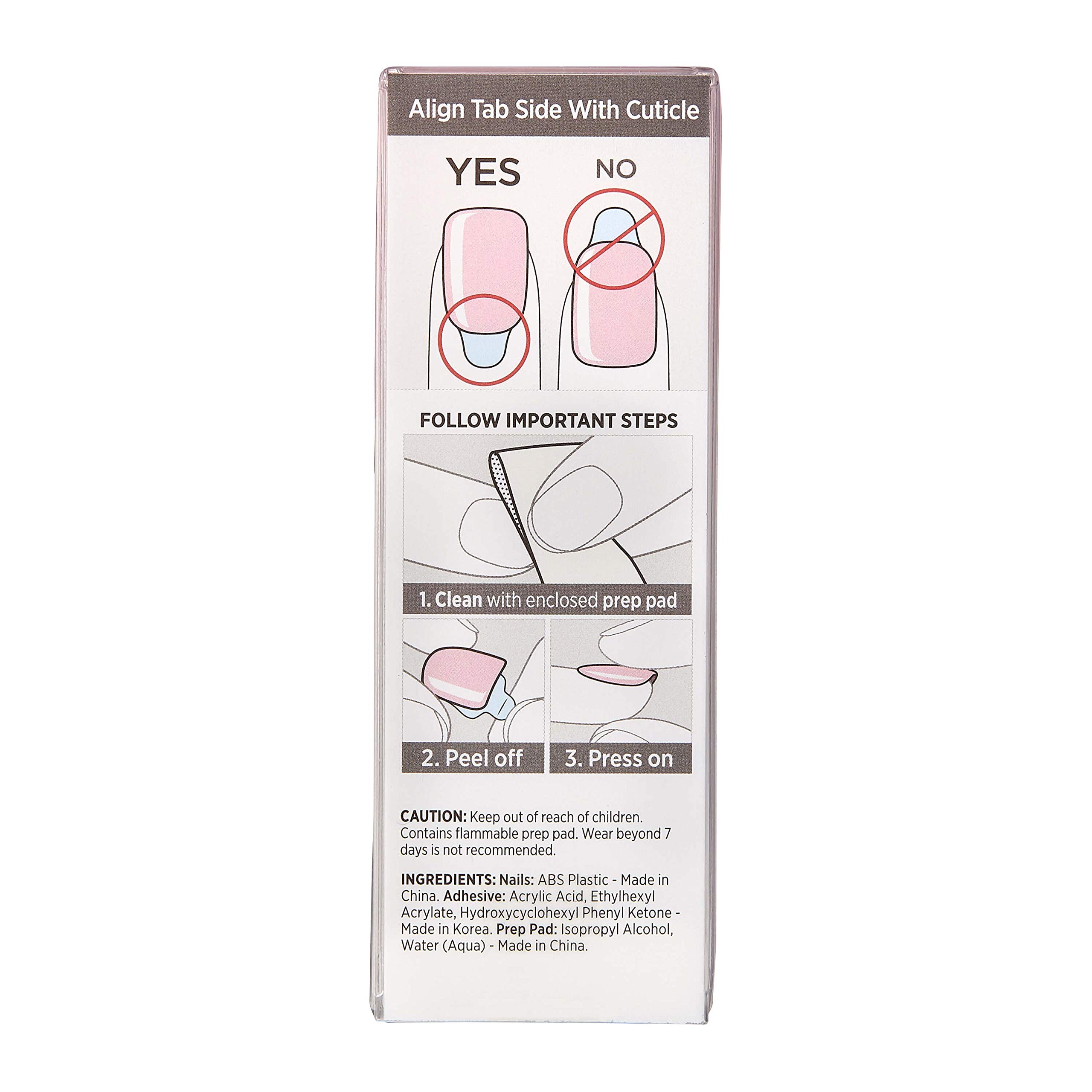 Foto 6 | Press On Nails Impress Pick Me Pink Short Squoval 30 Uñas - Venta Internacional.