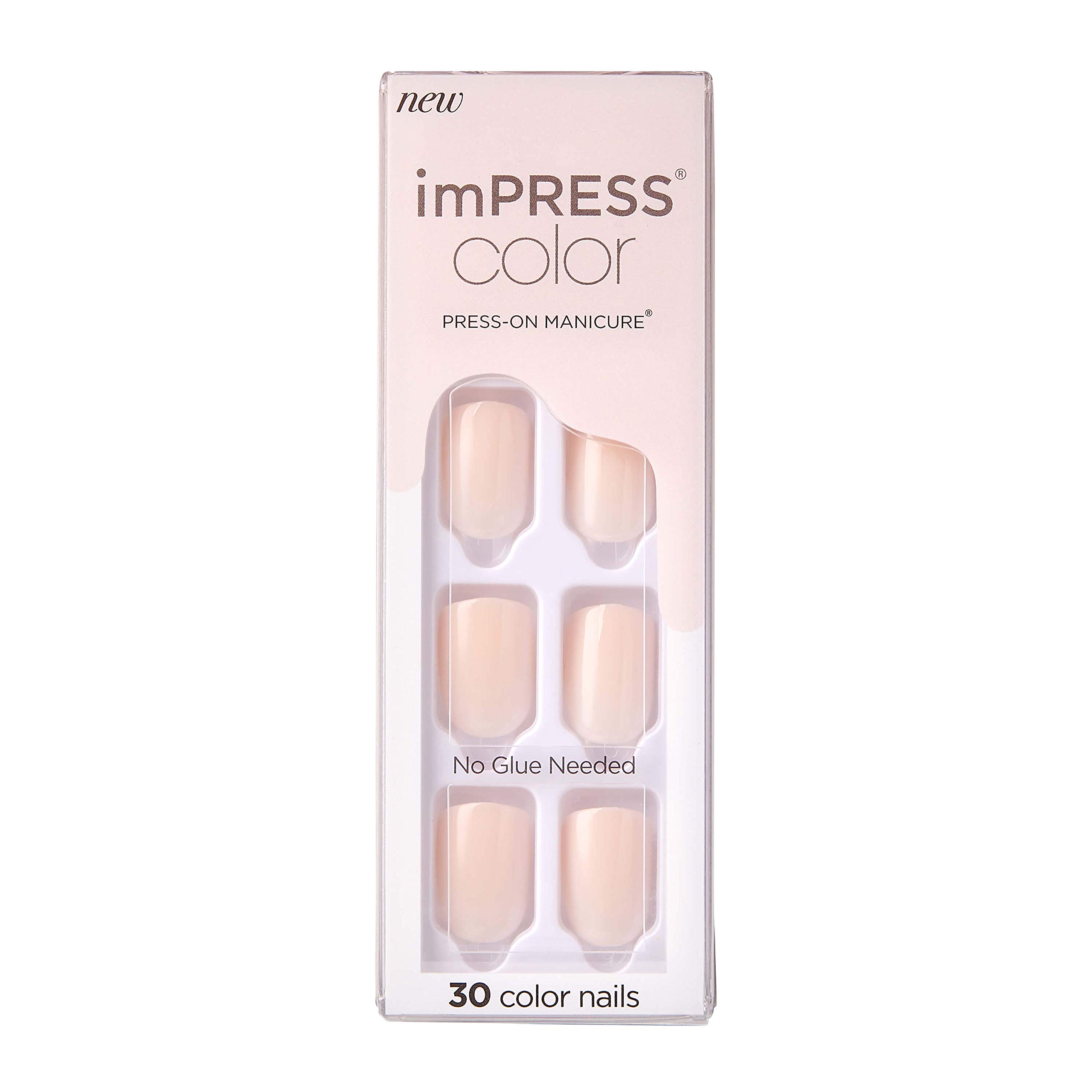 Foto 2 pulgar | Press On Nails Impress No Glue Mani Point Rosa Talla Corta - Venta Internacional.