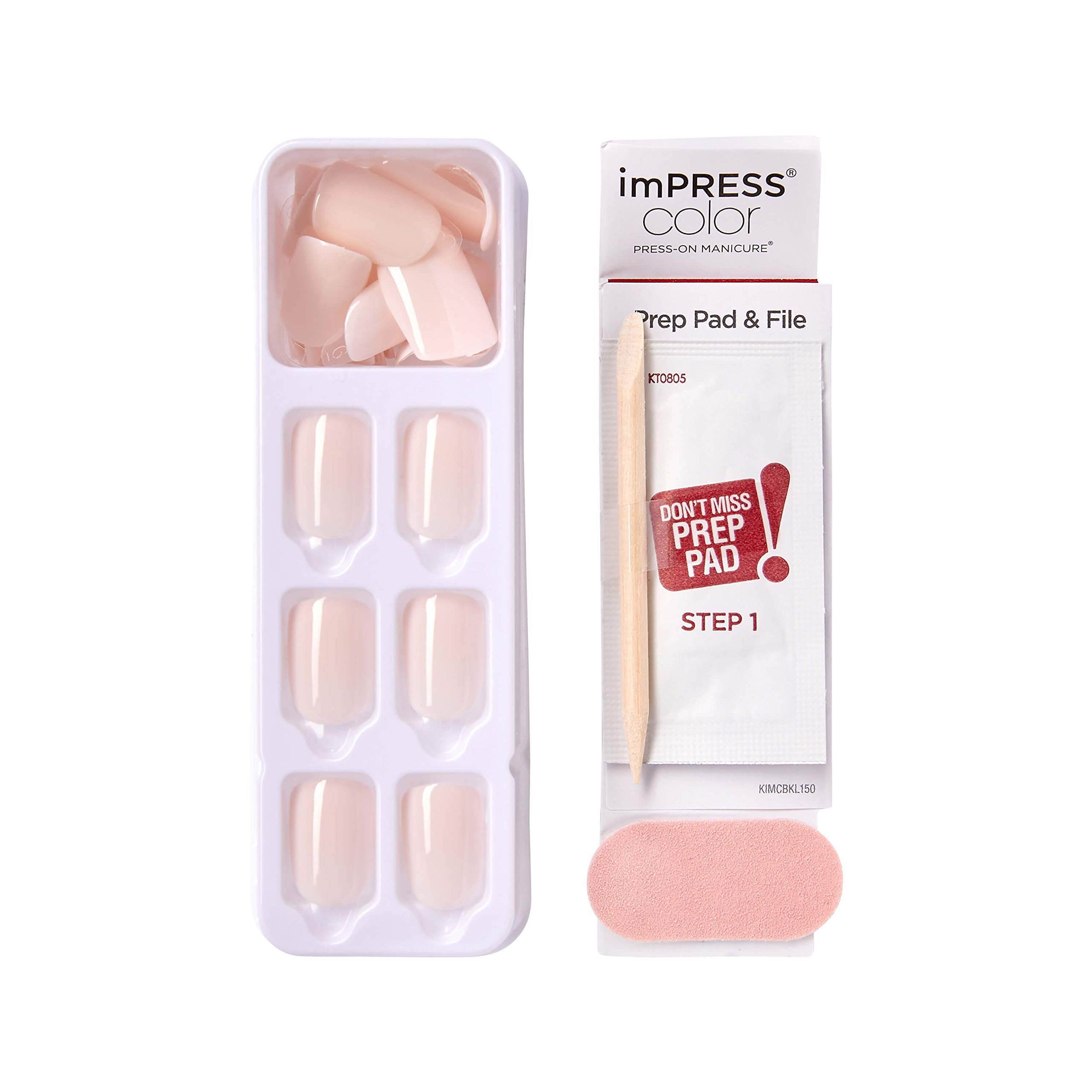 Foto 6 pulgar | Press On Nails Impress No Glue Mani Point Rosa Talla Corta - Venta Internacional.