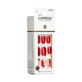 Foto 2 | Pantalón Corto Rojo «adore You» De Kiss Impress No Glue Con Estampado Press On Nails - Venta Internacional.
