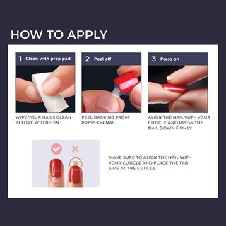 Foto 4 | Pantalón Corto Rojo «adore You» De Kiss Impress No Glue Con Estampado Press On Nails - Venta Internacional.