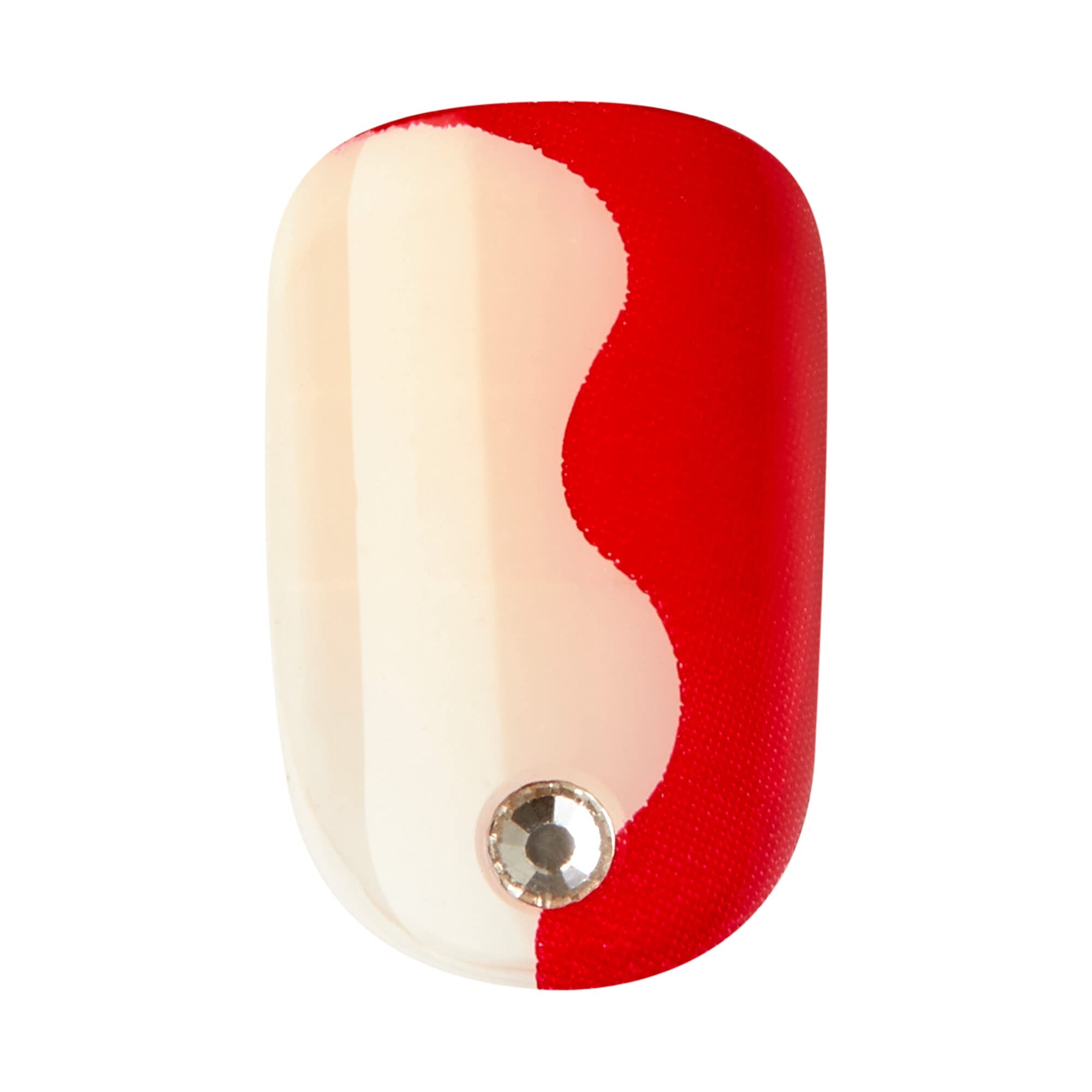 Foto 7 | Pantalón Corto Rojo «adore You» De Kiss Impress No Glue Con Estampado Press On Nails - Venta Internacional.