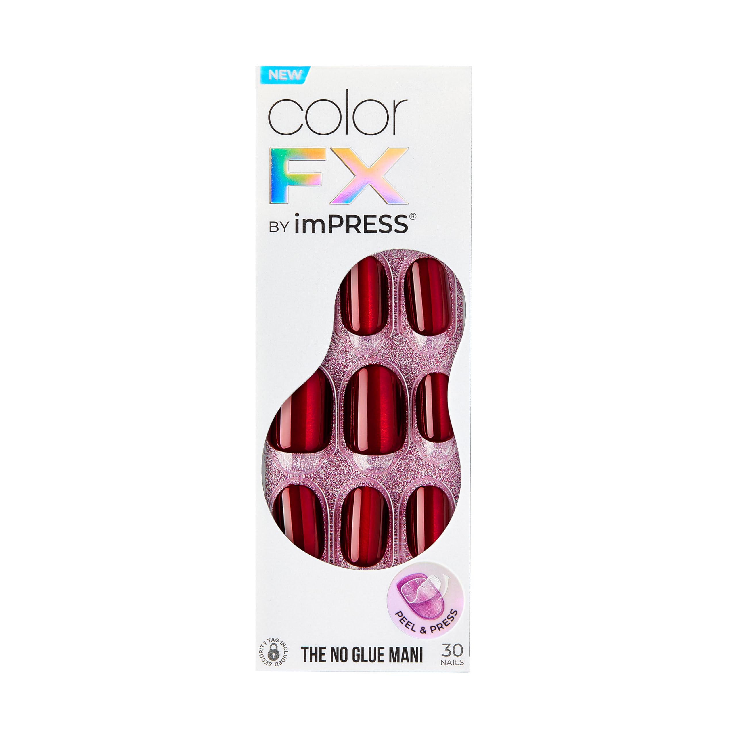 Foto 2 pulgar | Presion Nails Impress «hidden Gem», Color Rojo, Talla Corta - Venta Internacional.
