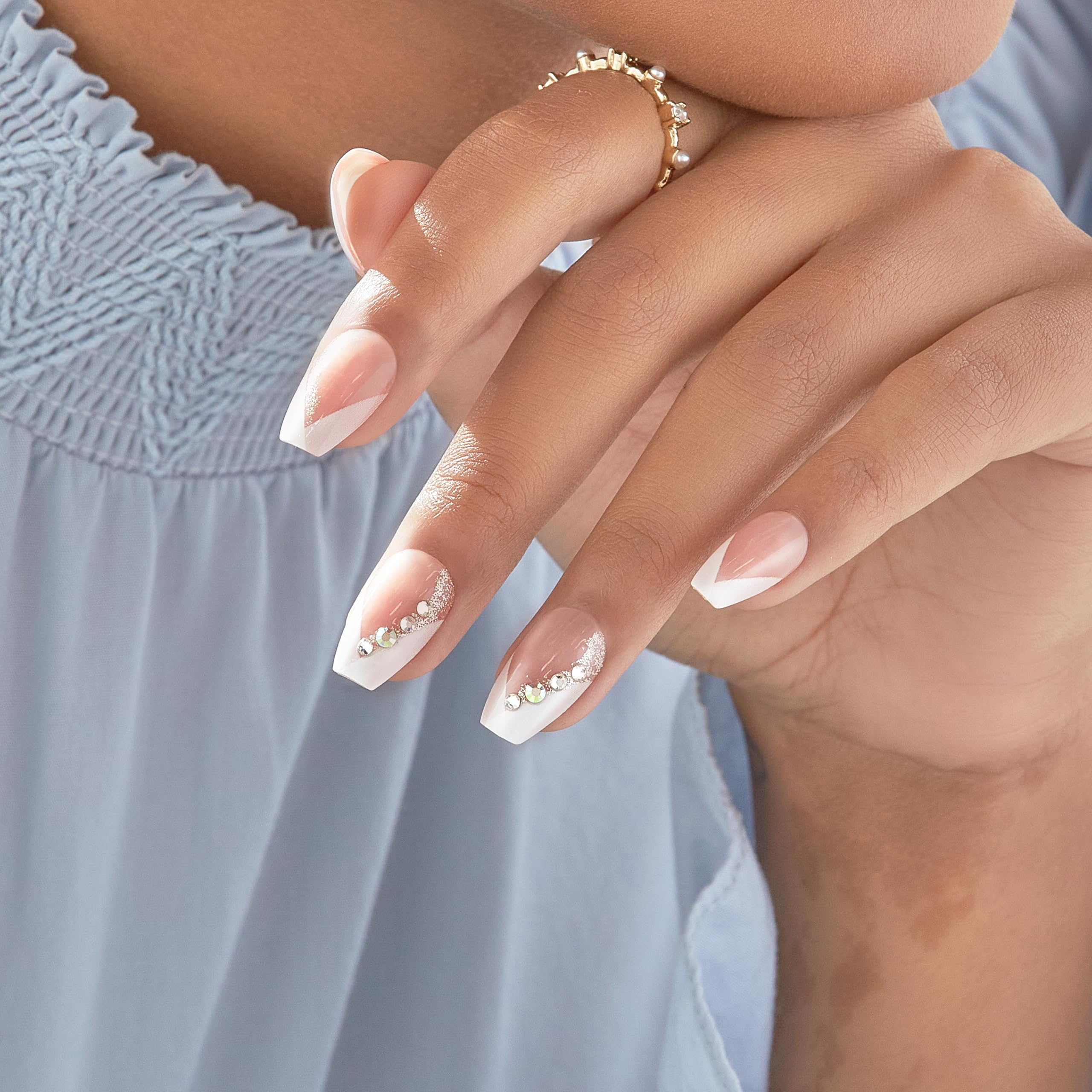 Foto 3 | Presion Nails Impress «glimpse», Forma De Ataúd Francés Mediano - Venta Internacional.