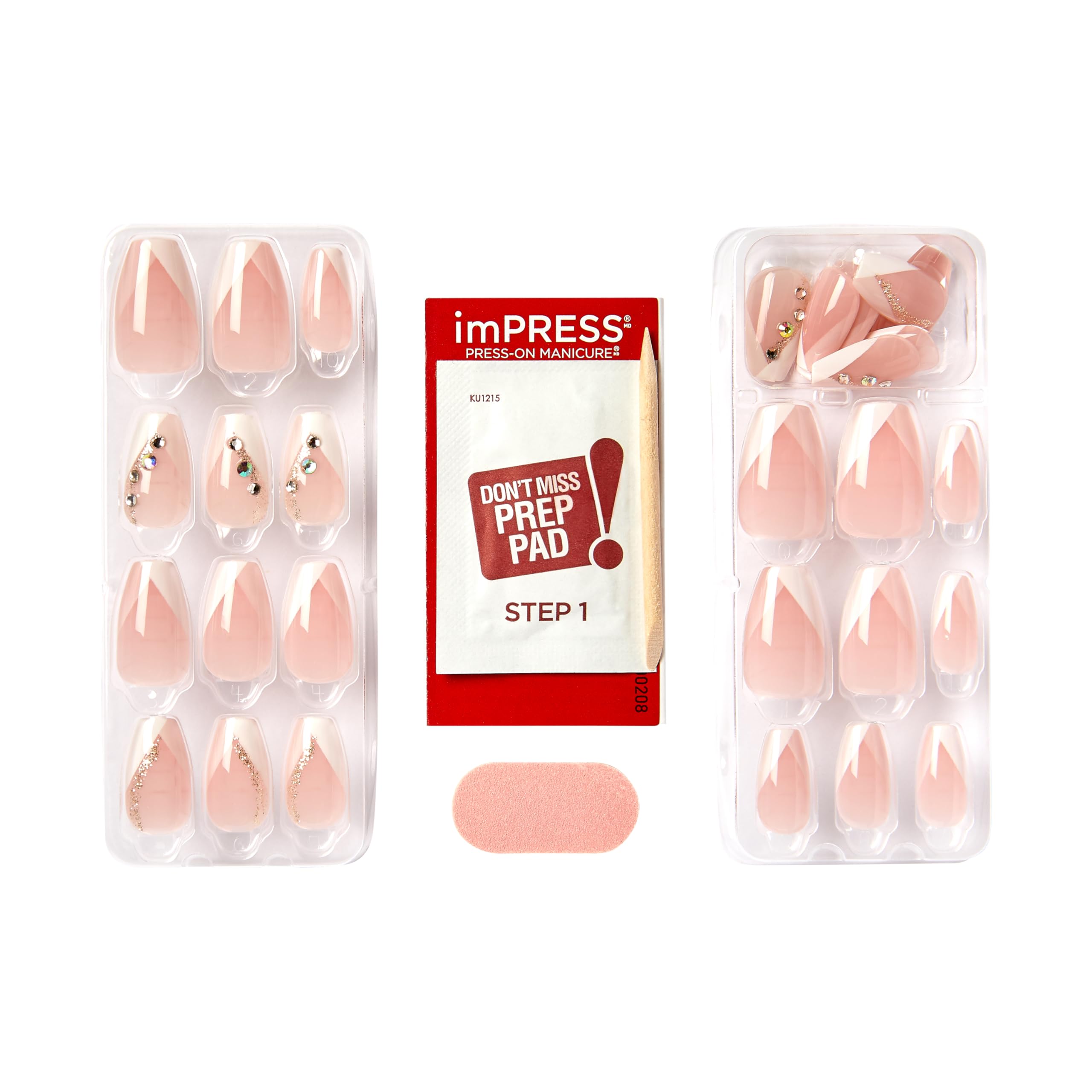 Foto 4 | Presion Nails Impress «glimpse», Forma De Ataúd Francés Mediano - Venta Internacional.