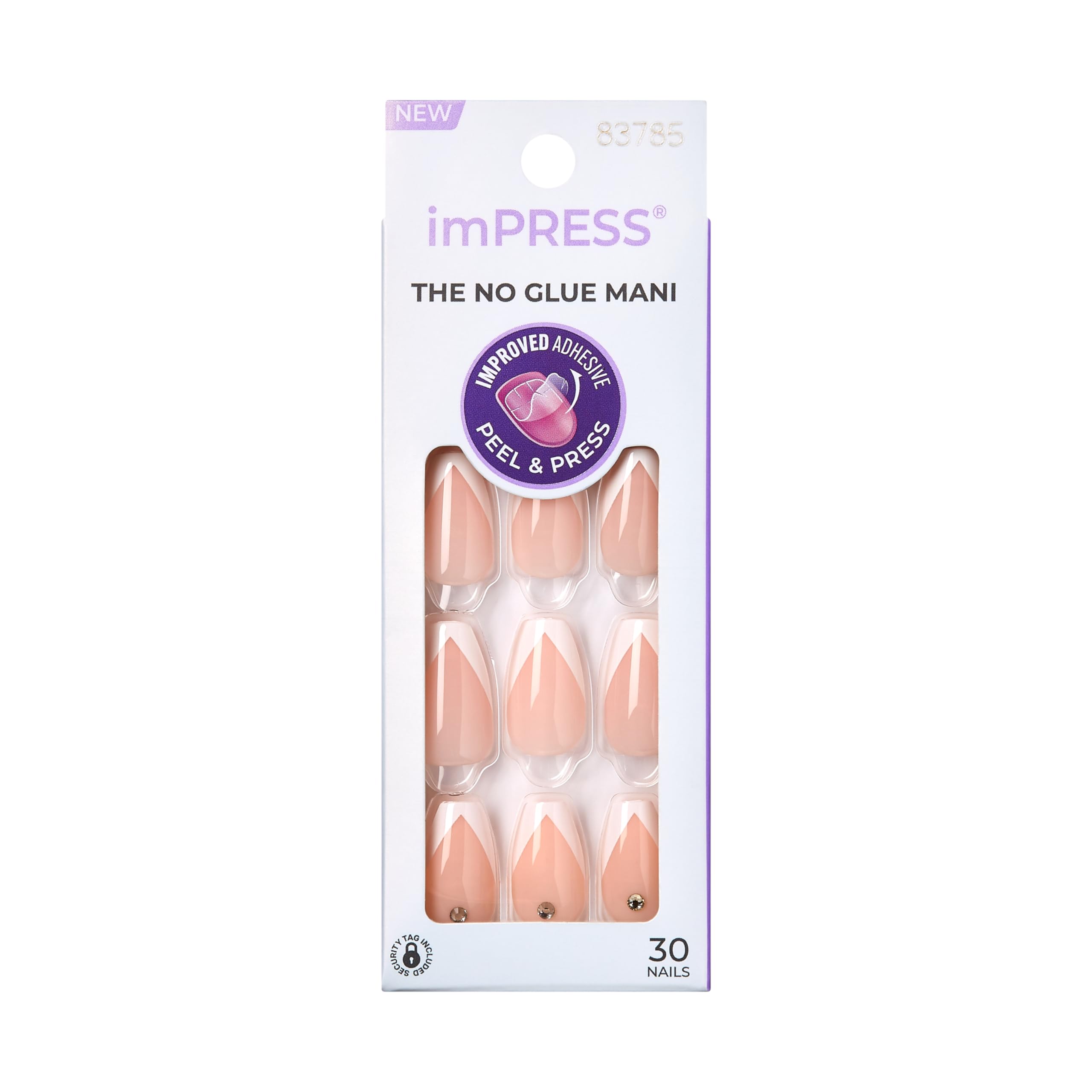 Foto 2 pulgar | Manicura A Presión Impress Kiss «so French» De Longitud Media - Venta Internacional.