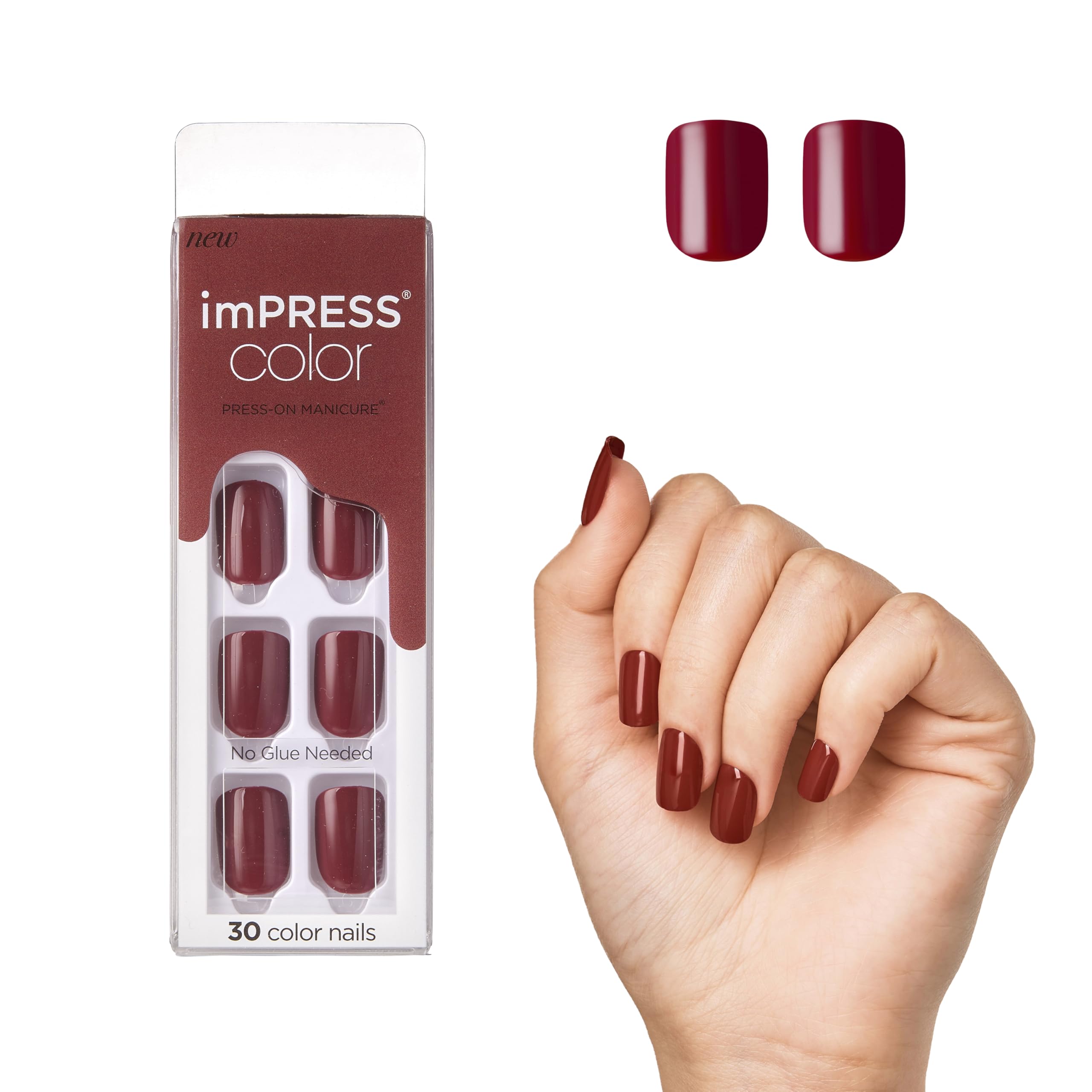Foto 1 | Presiona Las Uñas Impress Express (y) Yourself Brown Short Squoval - Venta Internacional.