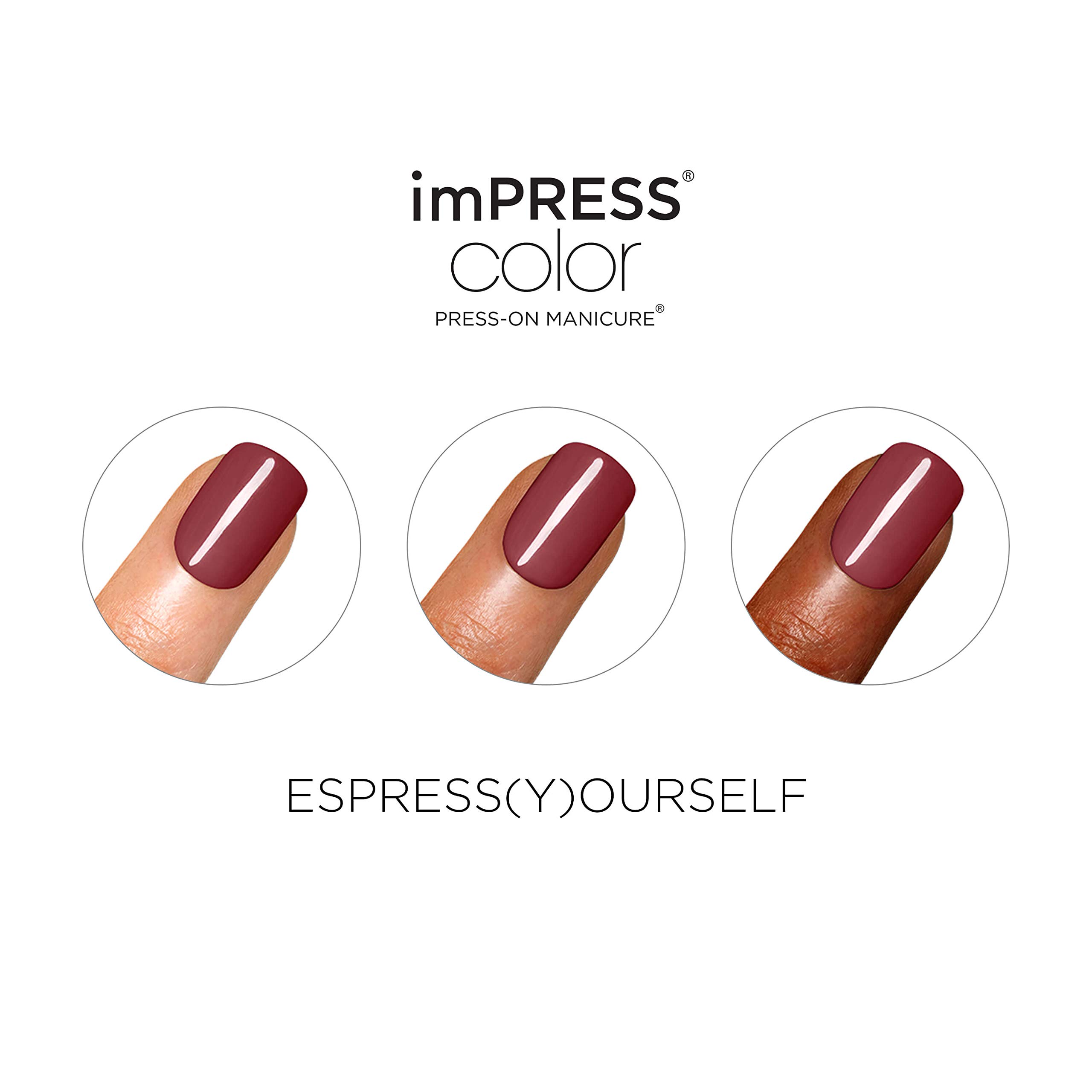 Foto 6 pulgar | Presiona Las Uñas Impress Express (y) Yourself Brown Short Squoval - Venta Internacional.