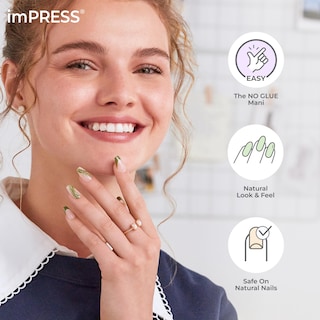 Foto 6 | Uñas A Presión Impress «tal Como Estaban», Sin Pegamento, Tamaño Mediano - Venta Internacional.