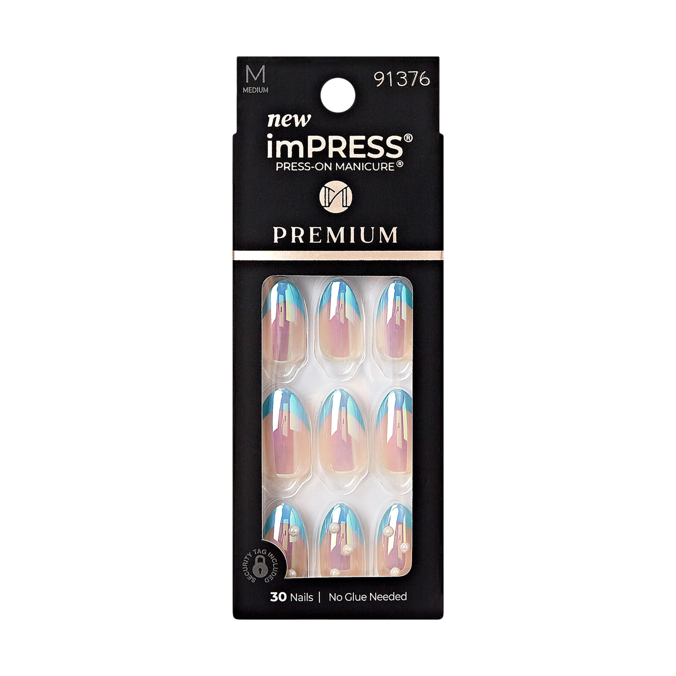 Foto 2 pulgar | Presion Nails Impress 'best Life' Con Forma De Almendra Azul - Venta Internacional.