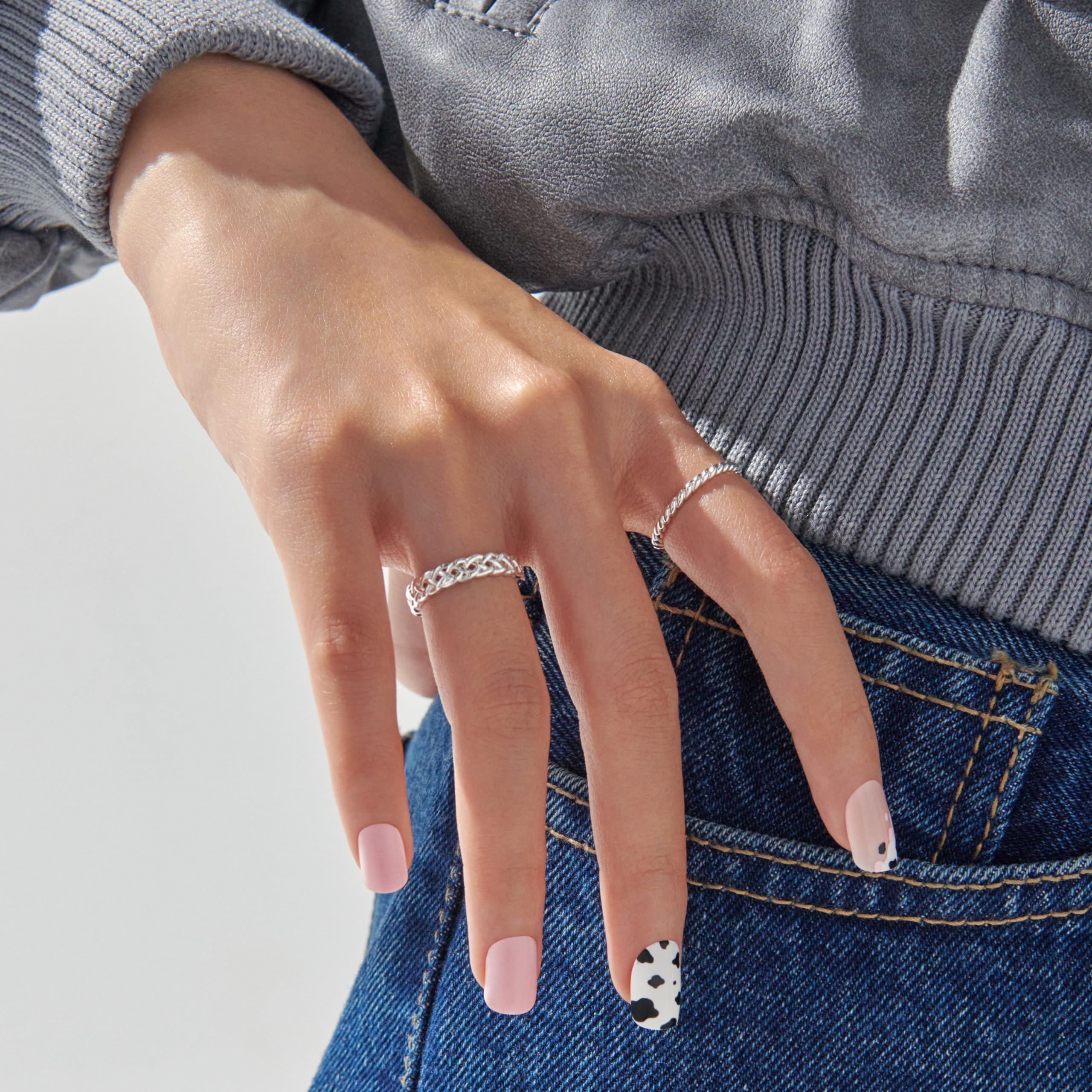 Foto 6 | Press-on Nails Impress 'one Chance' Para Niños, Color Rosa Claro - Venta Internacional.