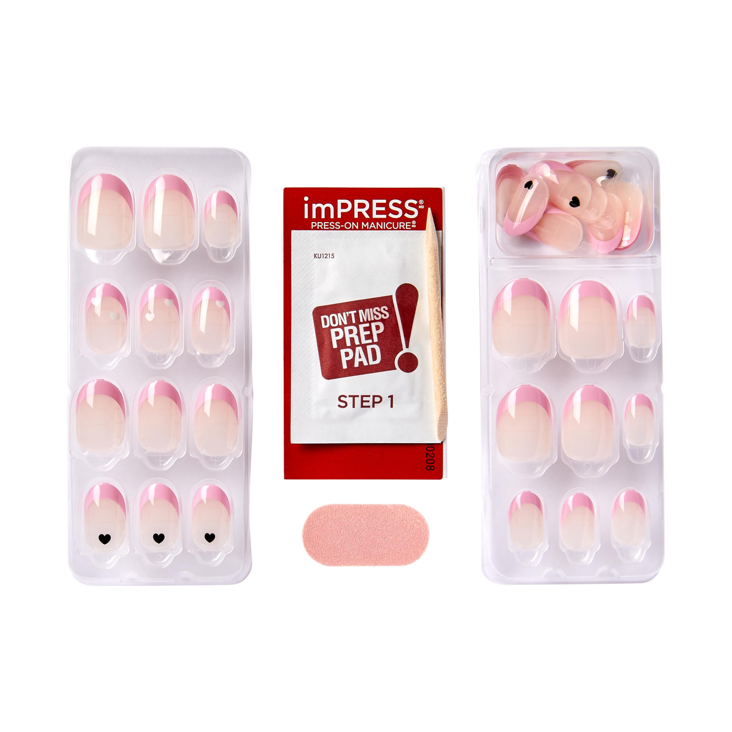 Foto 6 | Press-on Nails Impress «ditto», Corto Francés, Forma Ovalada - Venta Internacional.