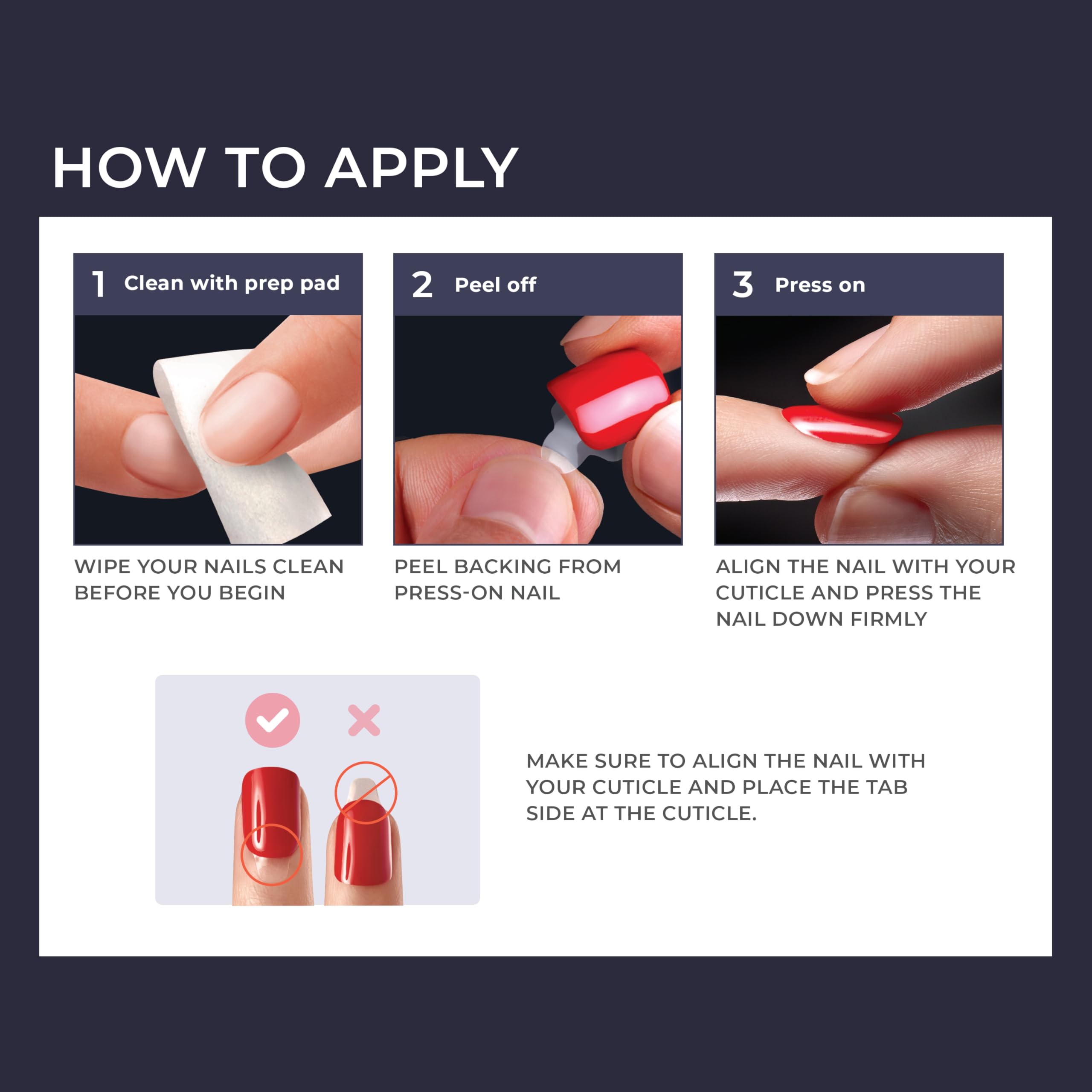 Foto 2 | Press On Nails Kiss Impress «chasing Stars», Talla Corta Azul - Venta Internacional.