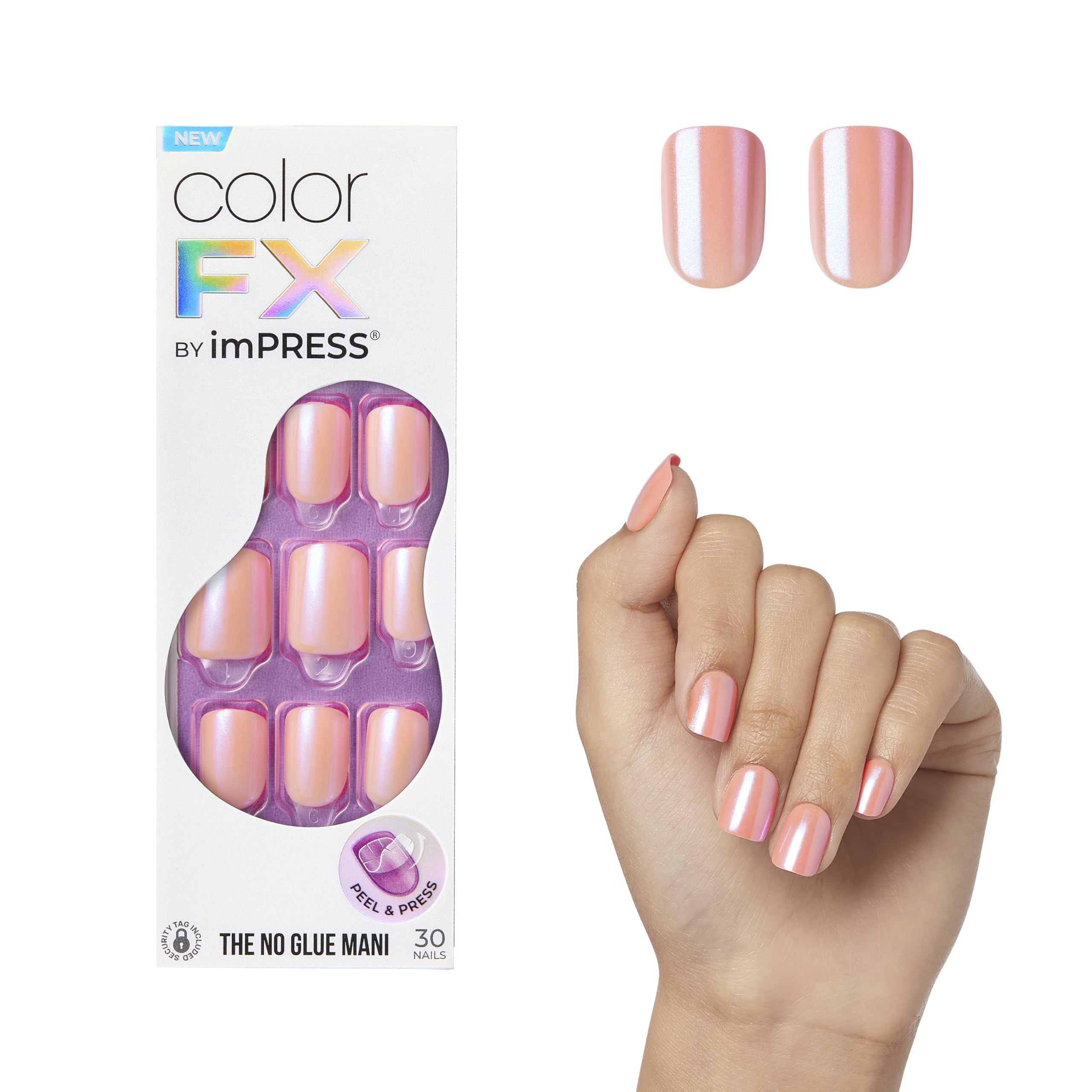 Foto 2 pulgar | Uñas A Presión Impress 'satellite' Color Fx Rosa Claro - Venta Internacional.