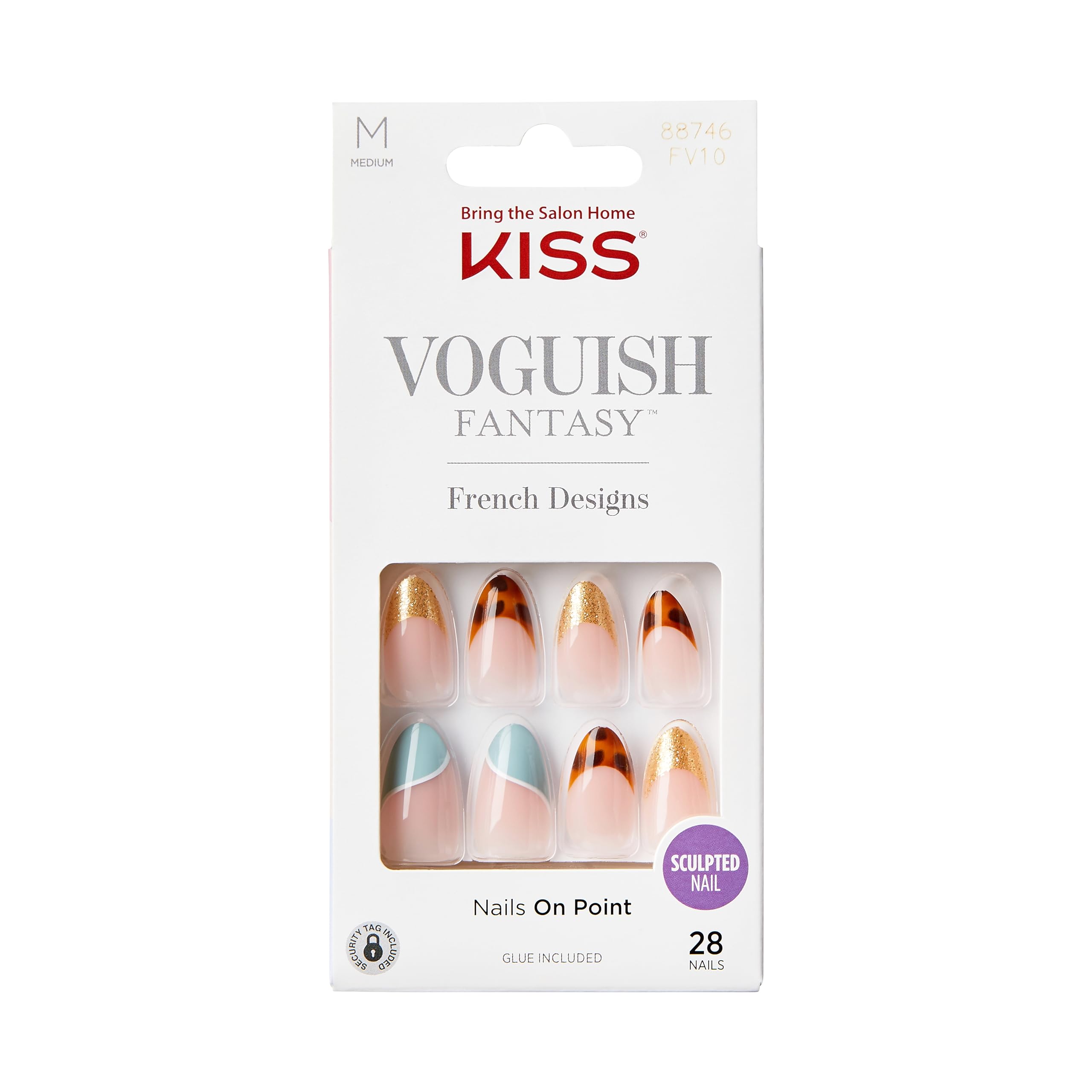 Foto 1 | Presiona Las Uñas Kiss Voguish Fantasy 'charmante' Multicolor - Venta Internacional.