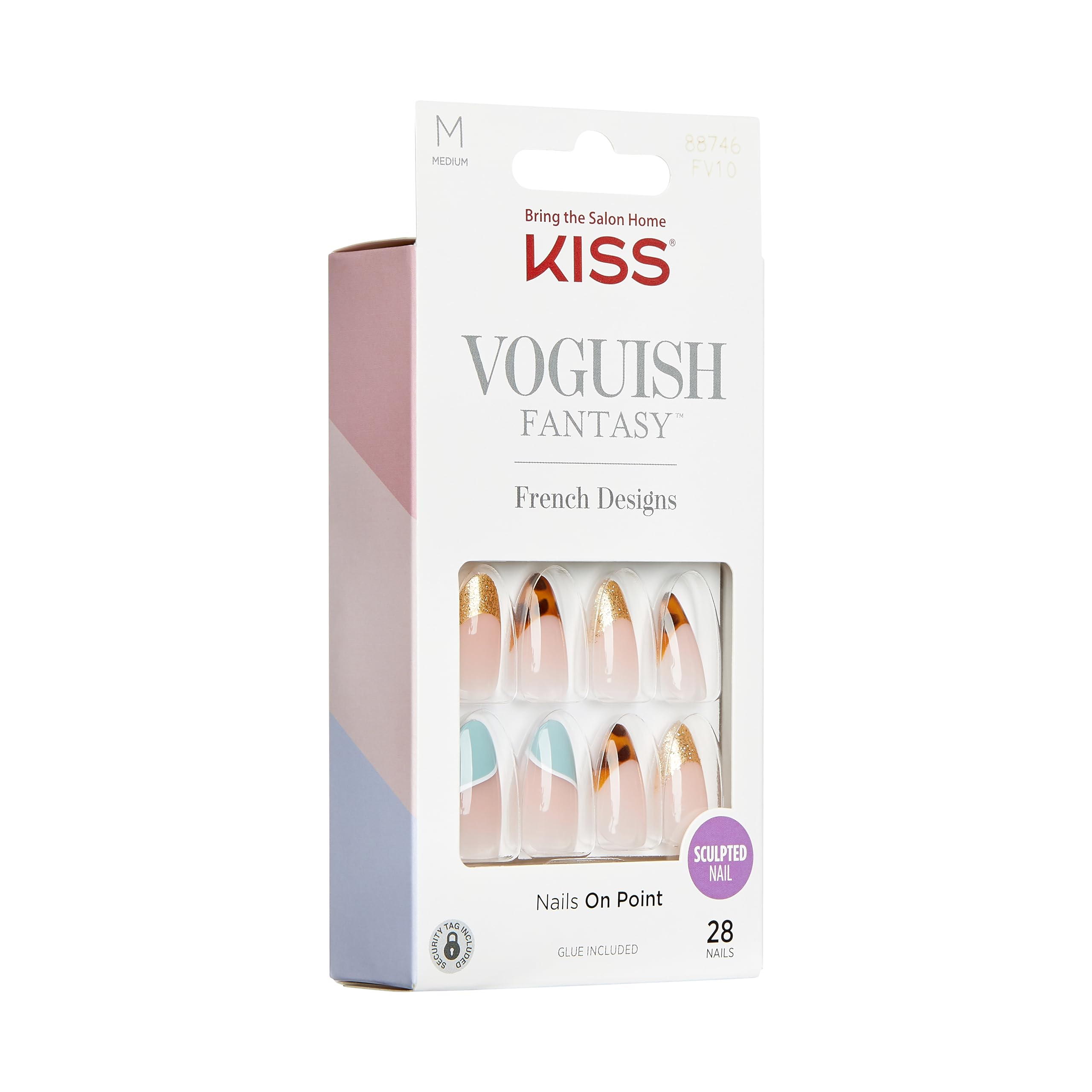 Foto 2 | Presiona Las Uñas Kiss Voguish Fantasy 'charmante' Multicolor - Venta Internacional.