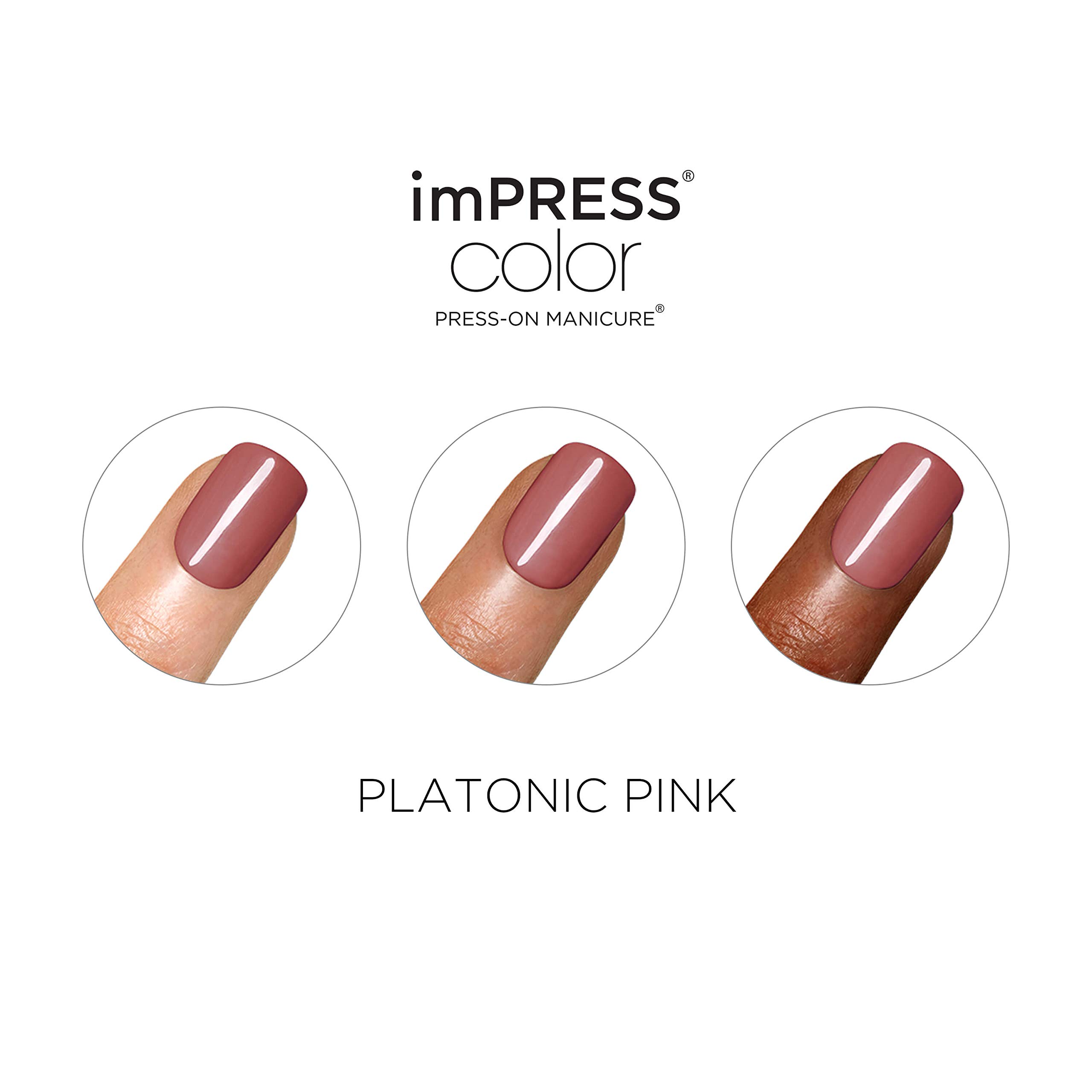 Foto 6 pulgar | Press On Nails Impress, Color Rosa Platónico, Talla Corta - Venta Internacional.