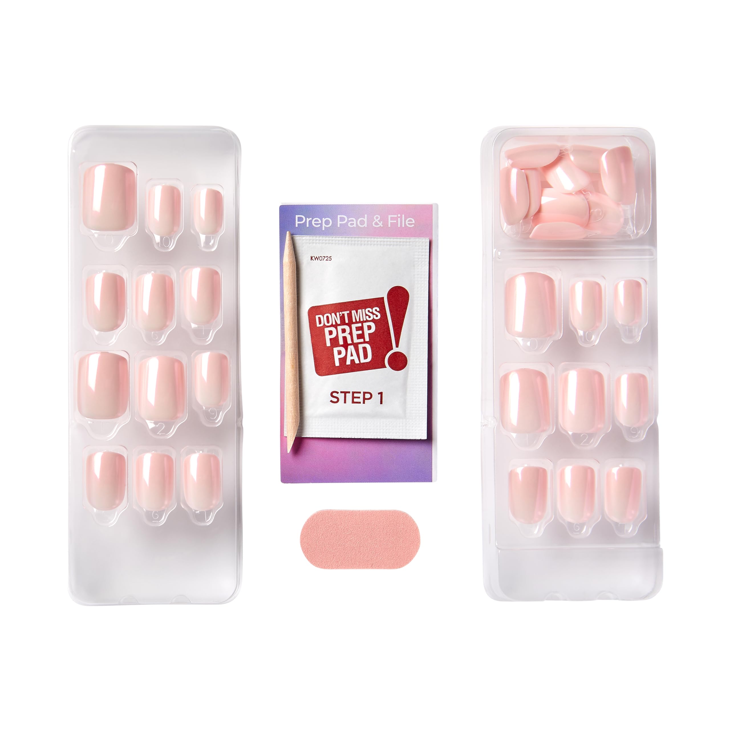Foto 8 pulgar | Press-on Nails Impress «good Mood», Talla Corta, Rosa Claro - Venta Internacional.