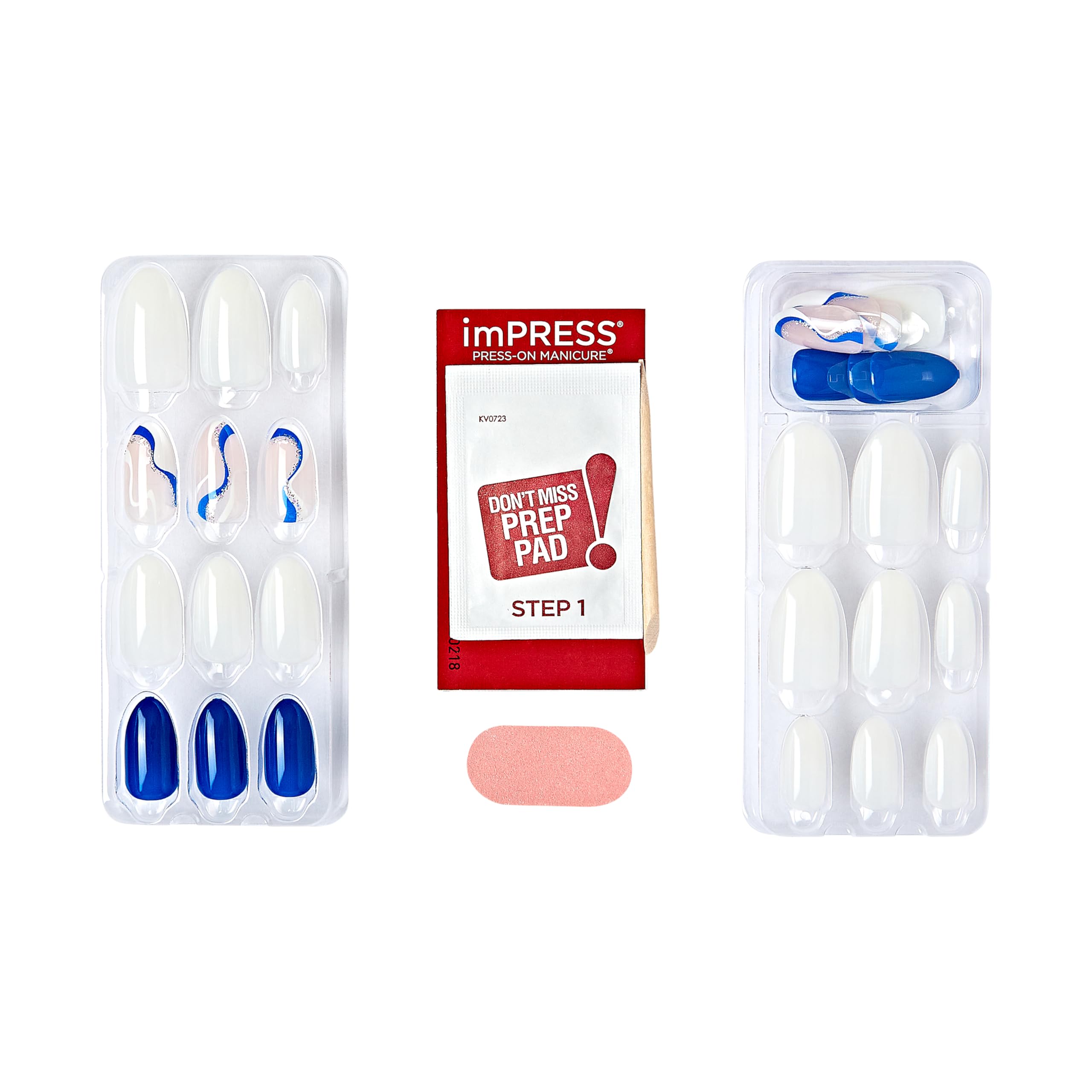 Foto 7 | Press-on Nails Impress «free Soul» Con Forma De Almendra Blanca Clara - Venta Internacional.