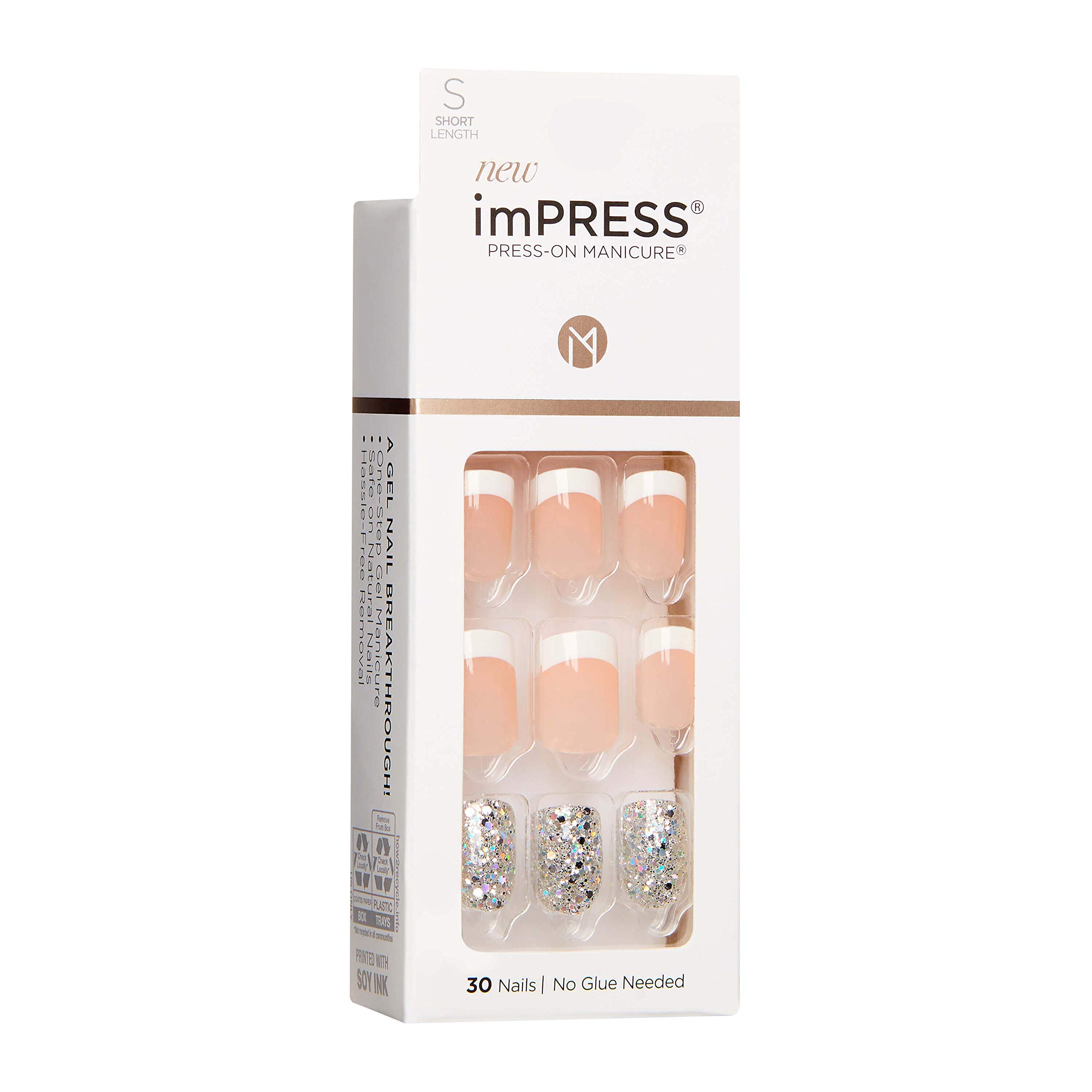 Foto 2 | Kit De Uñas Cortas Para Manicura Impress Press-on Con Accesorios - Venta Internacional.
