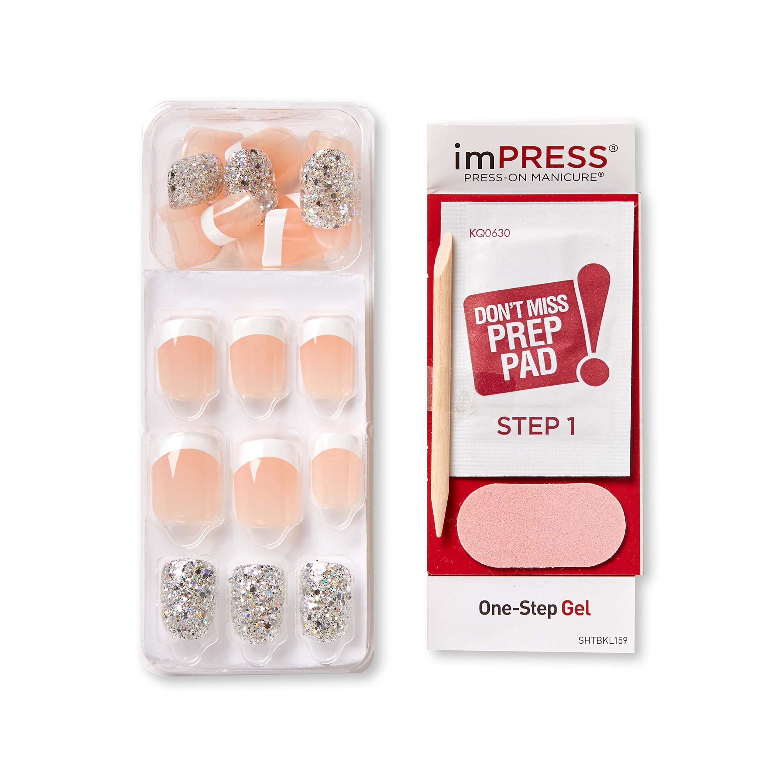 Foto 4 | Kit De Uñas Cortas Para Manicura Impress Press-on Con Accesorios - Venta Internacional.