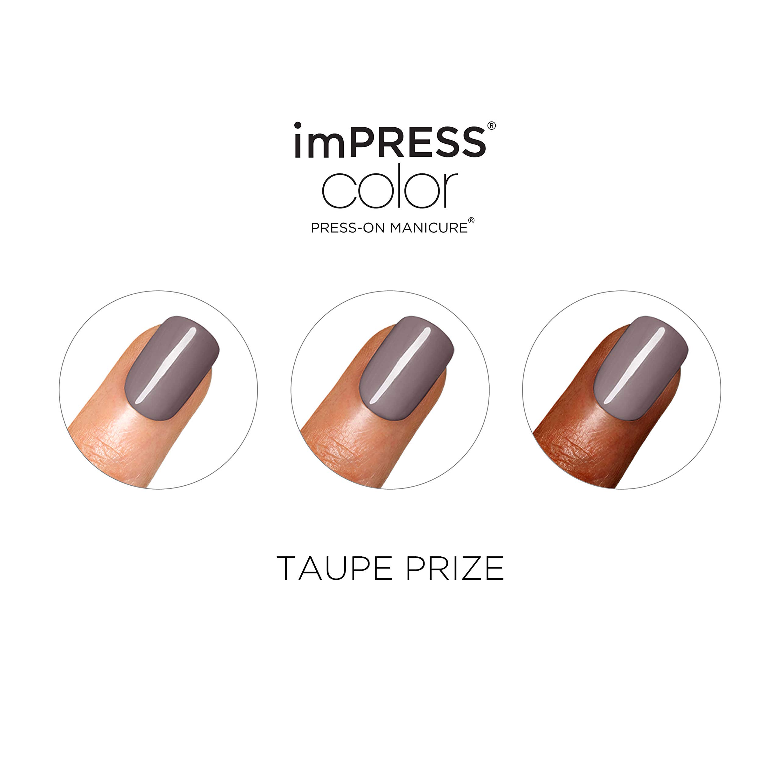 Foto 6 pulgar | Press On Nails Impress Taupe Prize Nude Short Squoval - Venta Internacional.