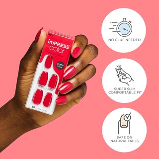 Foto 4 | Press On Nails Impress «latte», Color Beige, Forma Corta Y Ovalada - Venta Internacional.