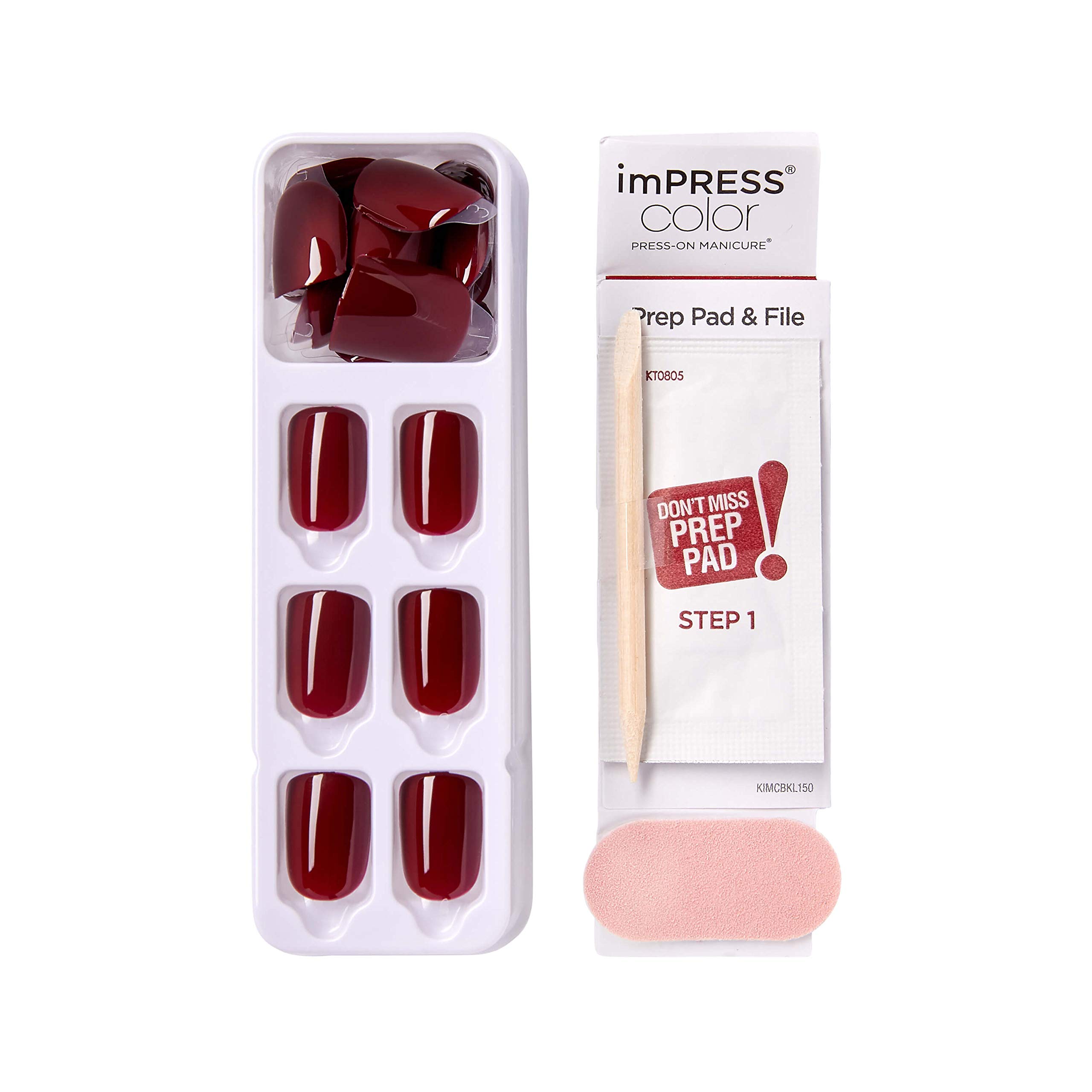 Foto 8 pulgar | Press On Nails Impress «i'm Not A Cinna», Color Rojo, Talla Corta - Venta Internacional.