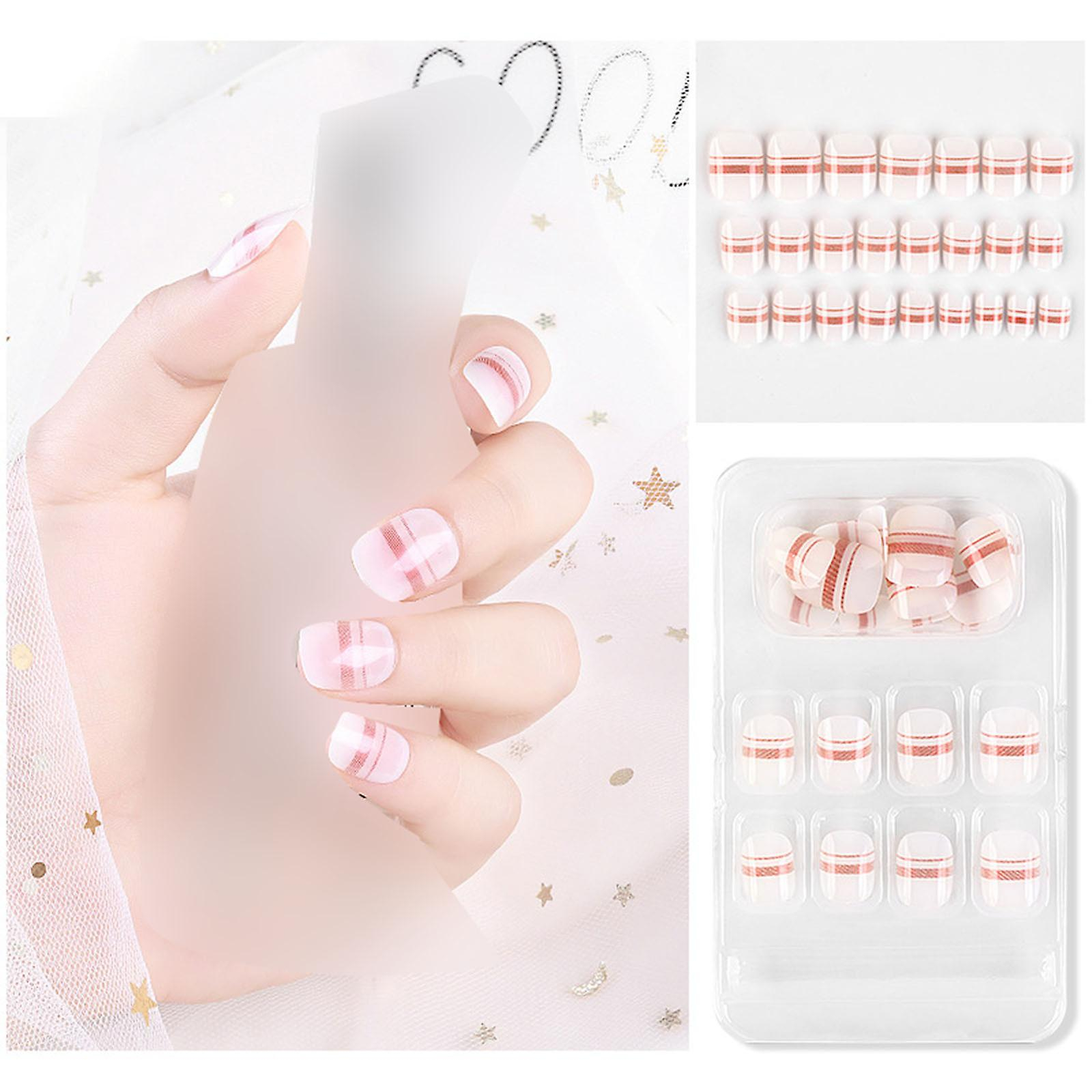 Foto 3 pulgar | Uñas Postizas Huoguo Wearing Nail Ballet Con Forma De Punta Larga X24 - Venta Internacional.