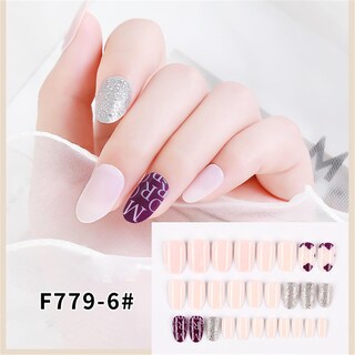 Foto 2 | Uñas Postizas Reutilizables Desmontables Con Forma De Punta Larga Ponibles - Venta Internacional.
