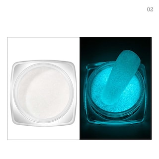 Foto 2 | Nail Art Luminous Powder Paquete De 6 Colores Decoración De Uñas - Venta Internacional.