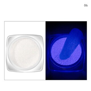 Foto 2 | Nail Art Luminous Powder Paquete De 6 Colores Decoración De Uñas - Venta Internacional.