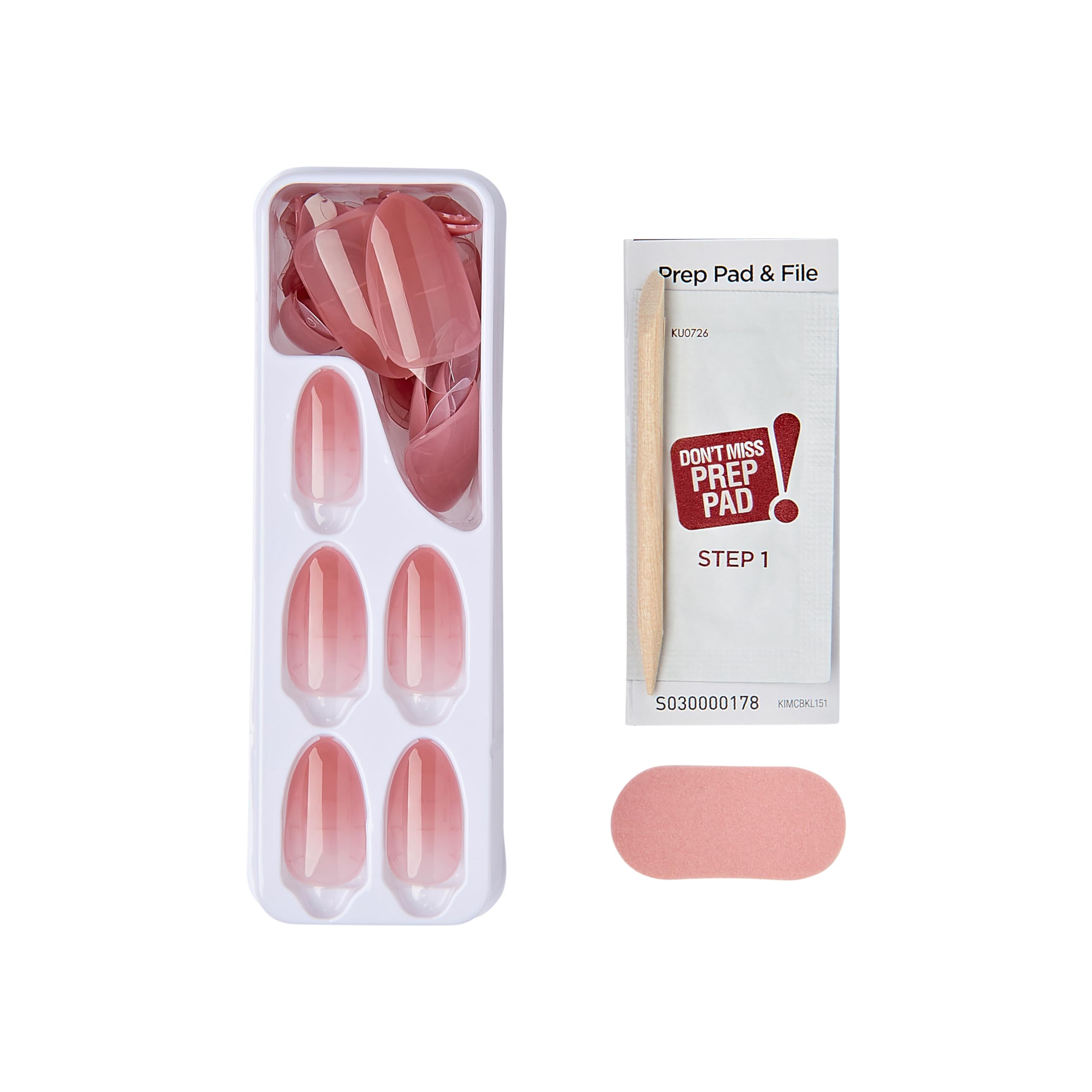 Foto 7 | Las Uñas Prensadas Impress-on Impress Serenity Tienen Forma De Almendra Rosa Mediana - Venta Internacional.