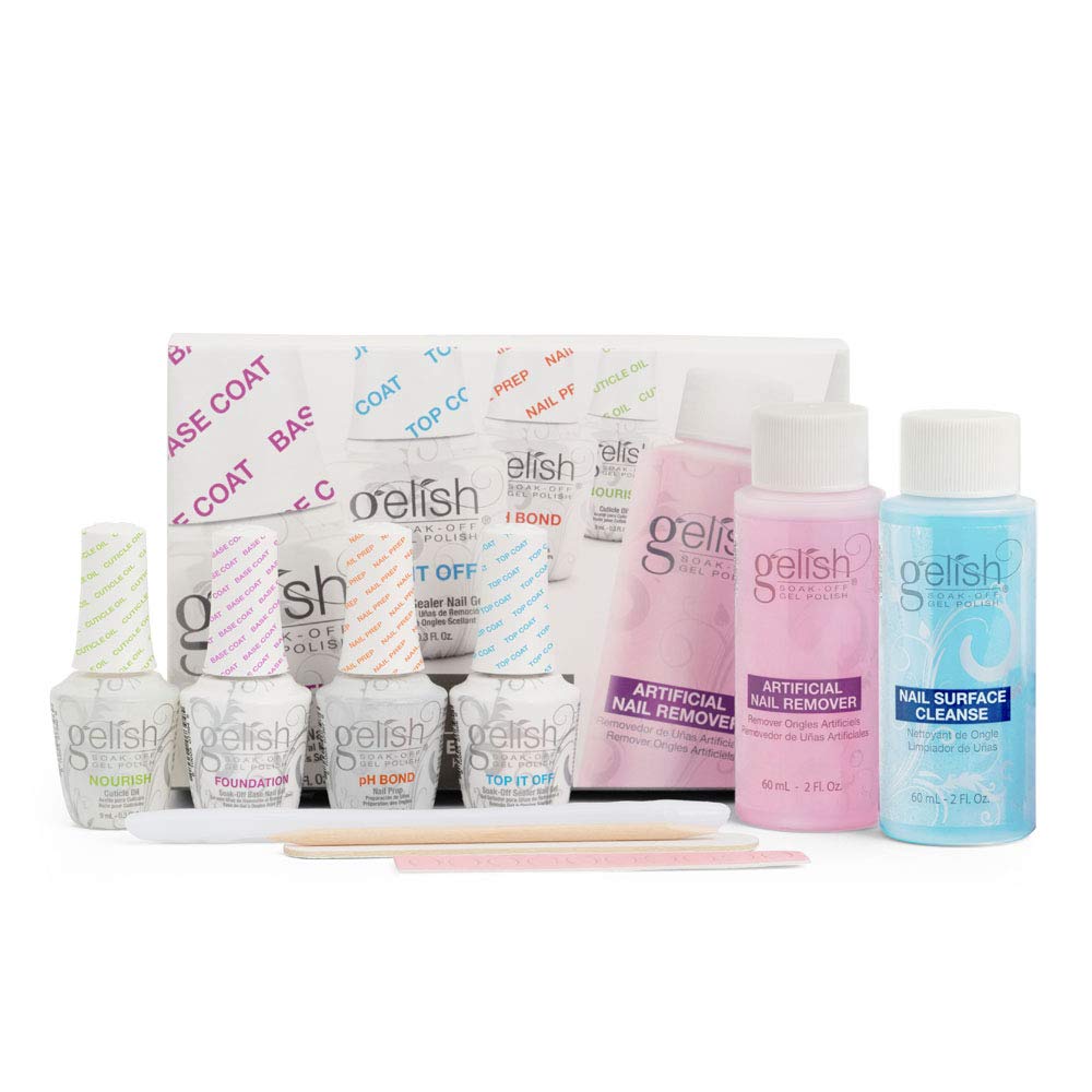 Kit Básico De Esmaltes De Uñas En Gel Gelish Mini Basix Con Ph Bond - Venta Internacional.